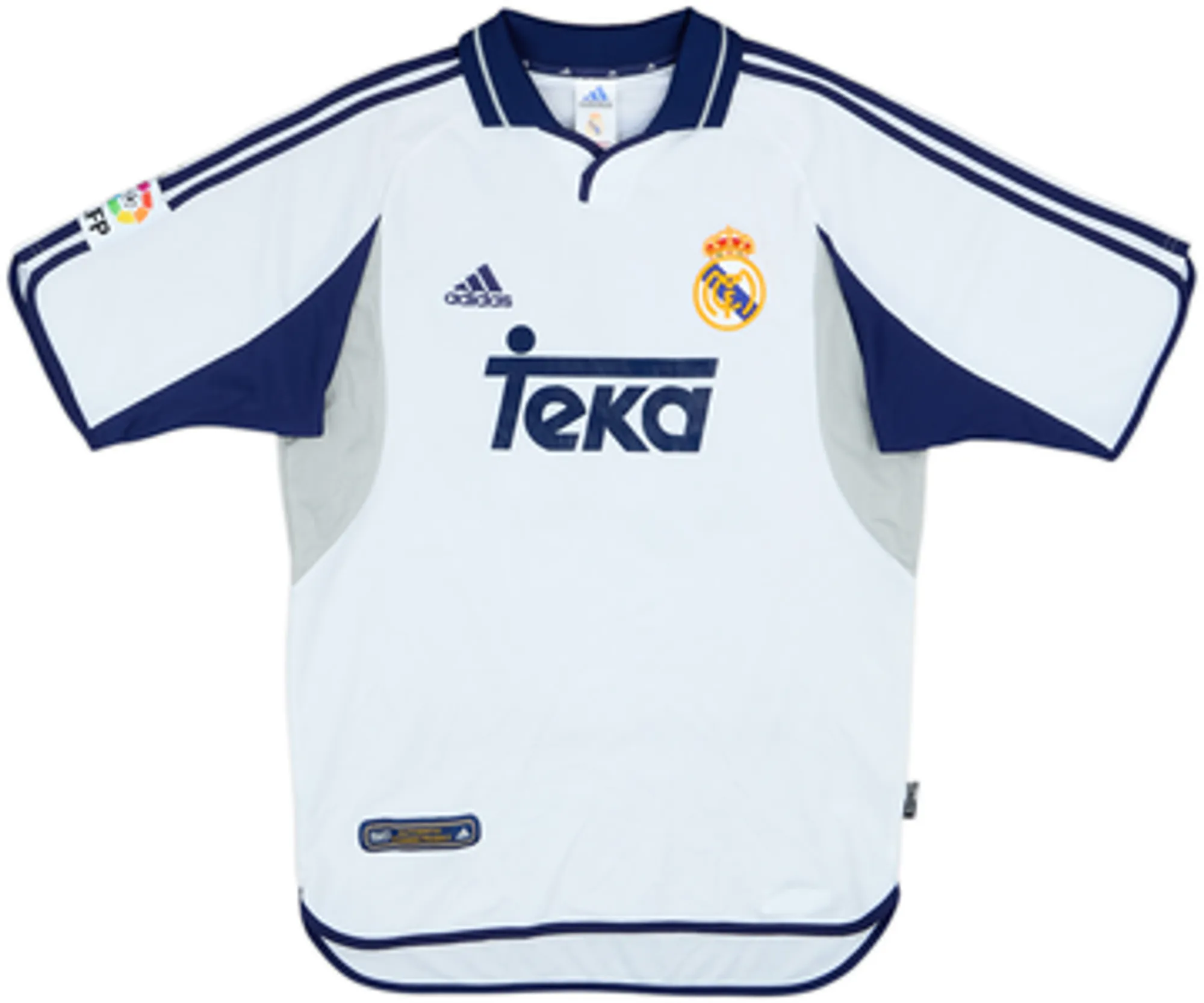 2000-01 Real Madrid Home Shirt Figo #10 - 7/10 - (S)