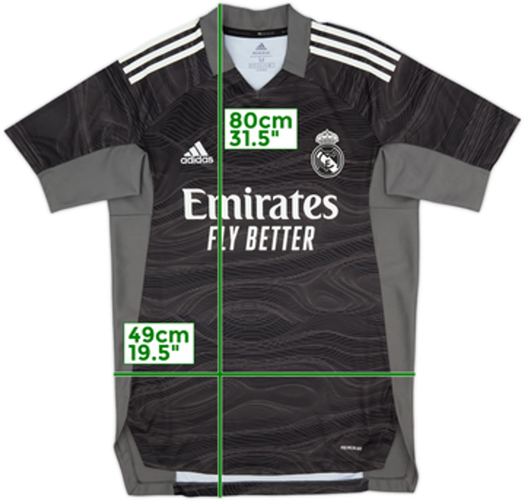 2021-22 Real Madrid GK S/S Shirt - 7/10 - (M)