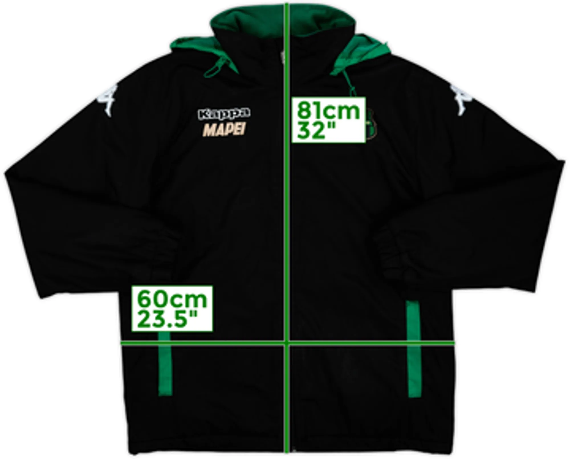 2014-15 Sassuolo Kappa Padded Bench Coat - 5/10 - (L)