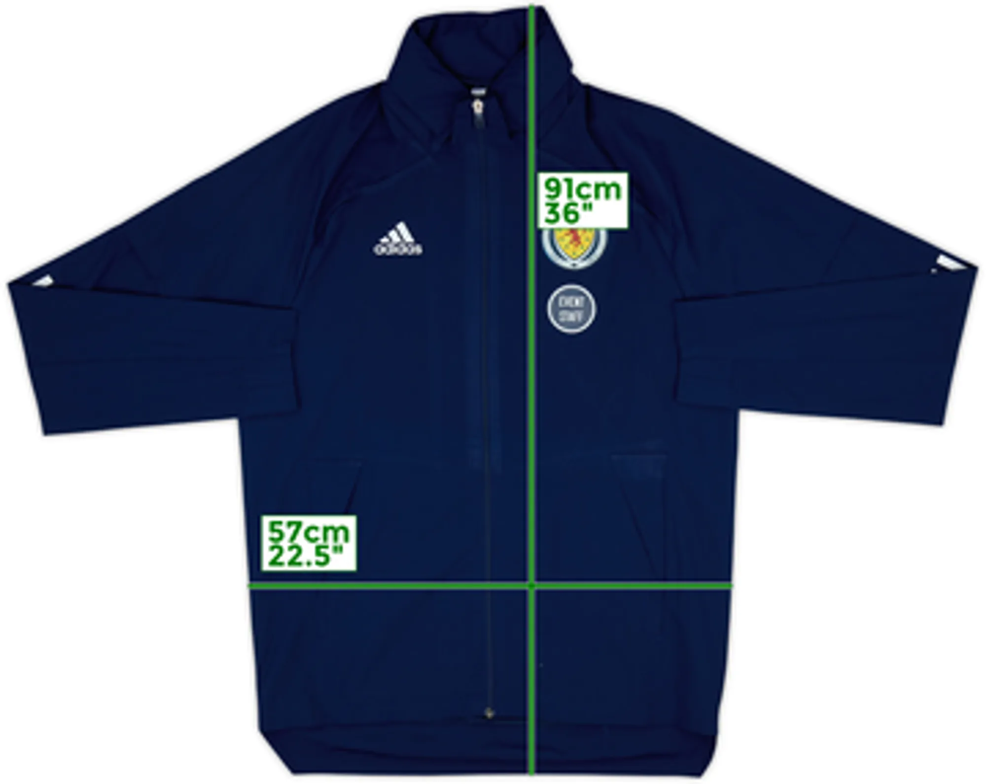 2019-20 Scotland Staff Issue adidas Hooded Track Jacket - 8/10 - (M)
