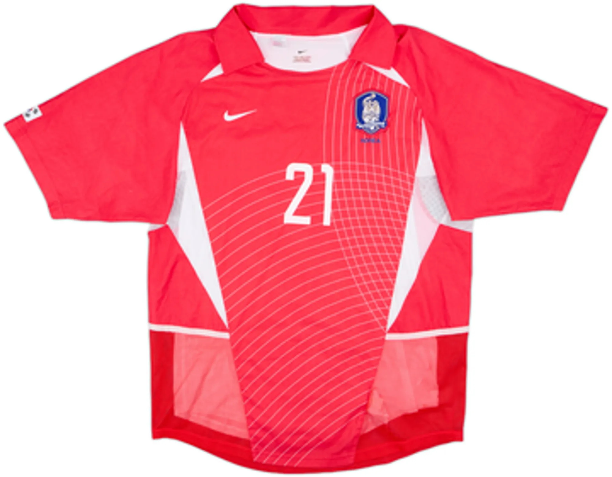 2002-03 South Korea Player Issue Home Shirt J S Park #21 - 7/10 - (M)