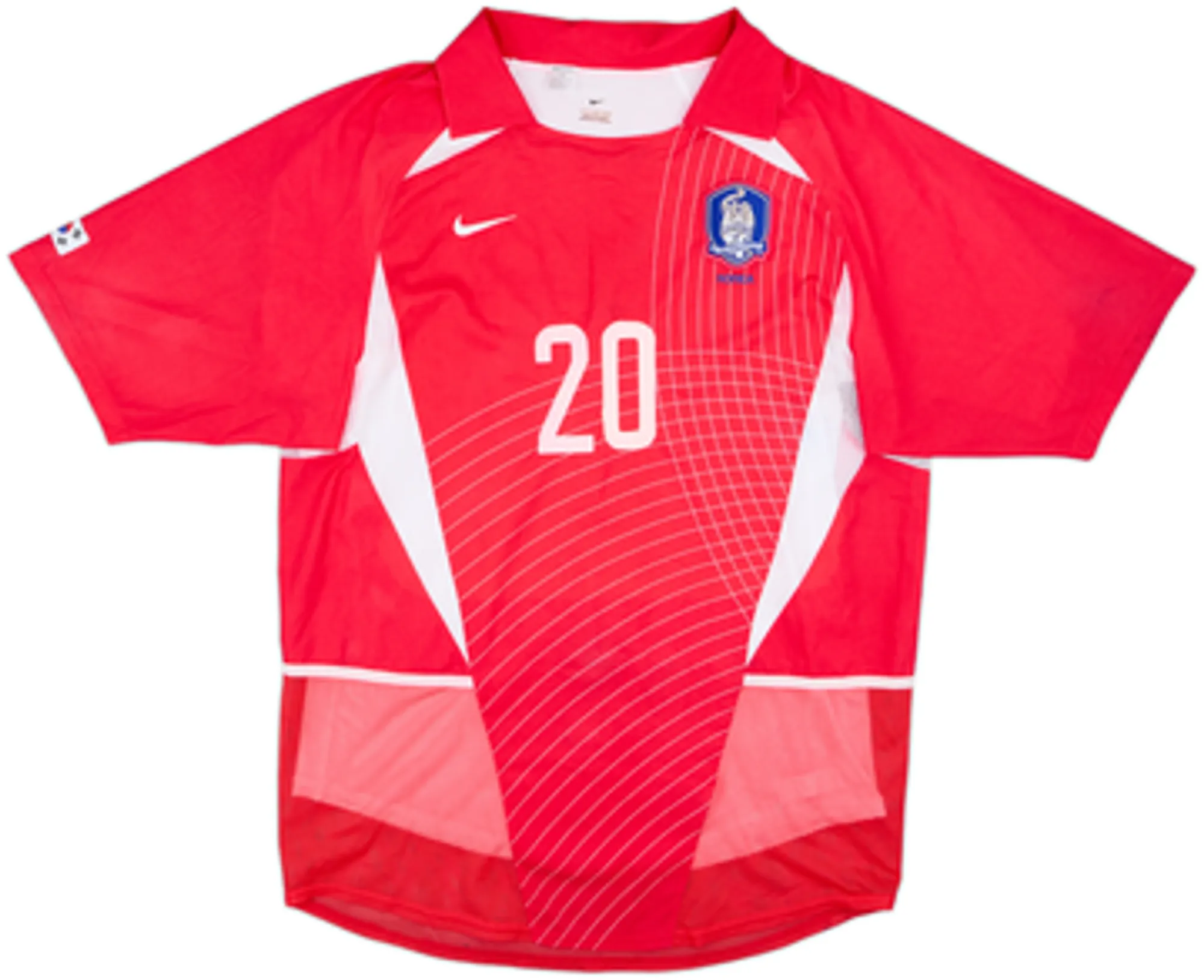 2002-03 South Korea Player Issue Home Shirt M B Hong #20 - 5/10 - (L)