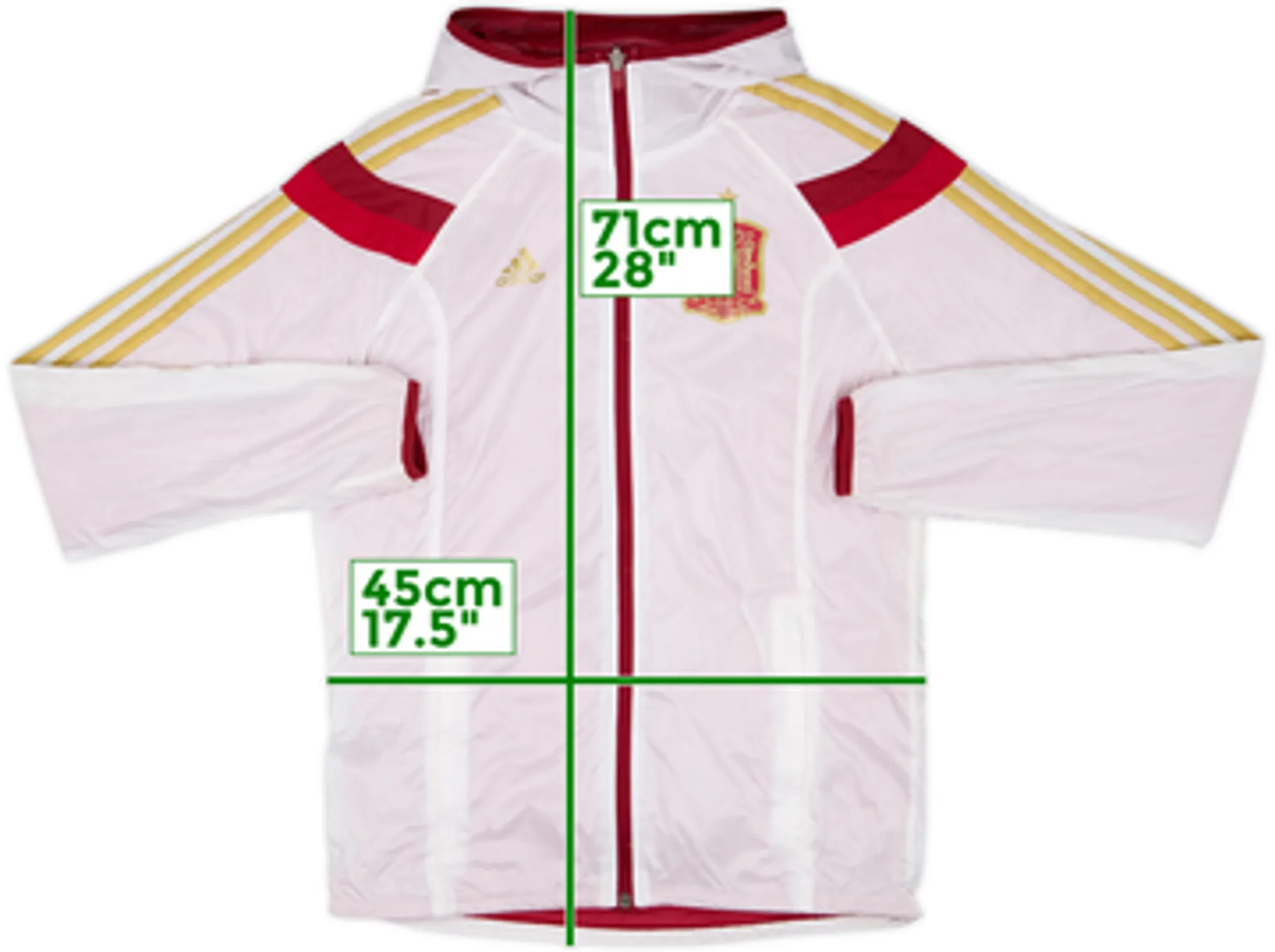 2013-14 Spain adidas Hooded Track Jacket - 8/10 - (S)