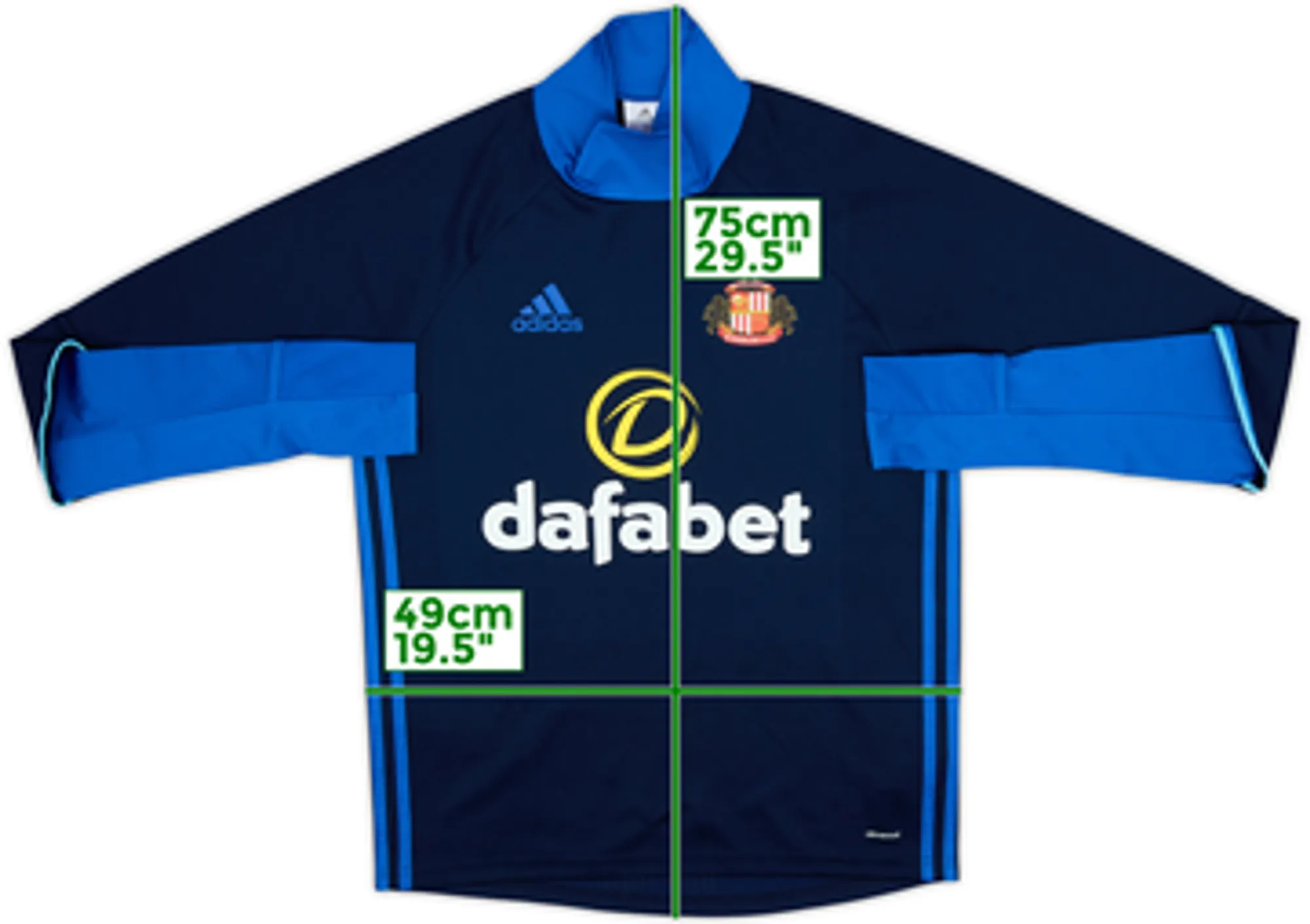 2016-17 Sunderland adidas Drill Top - 8/10 - (M)