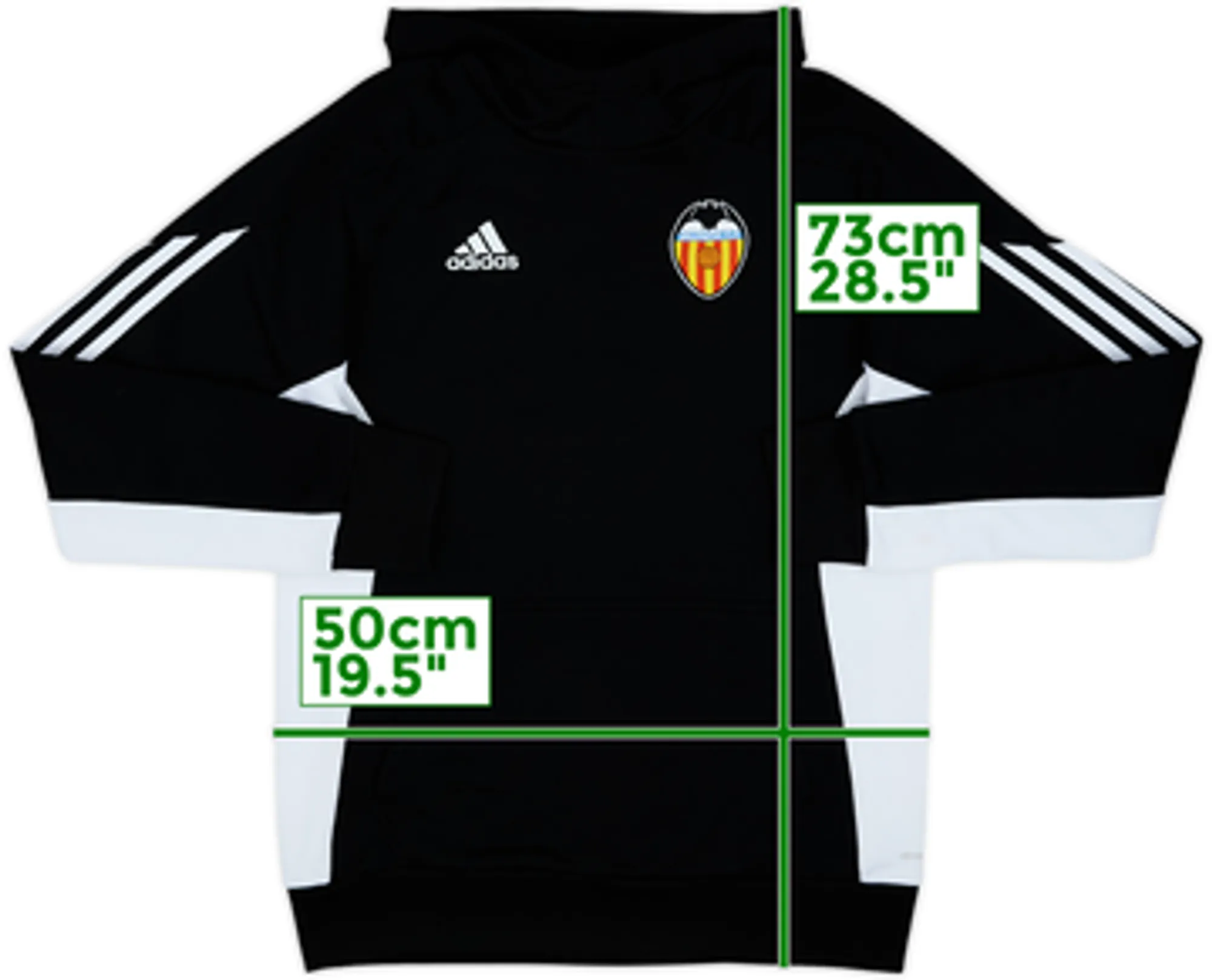 2017-18 Valencia adidas Hooded Top - 6/10 - (S)