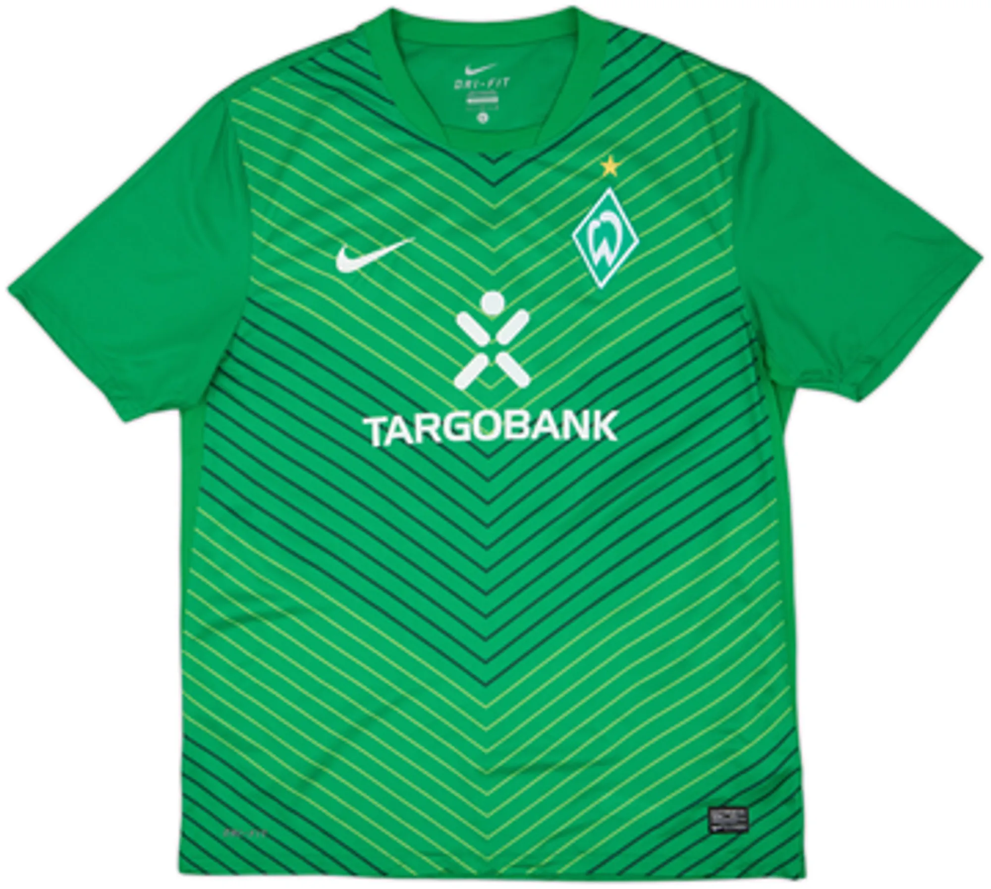 2011-12 Werder Bremen Home Shirt Marin #10 - 6/10 - (L)