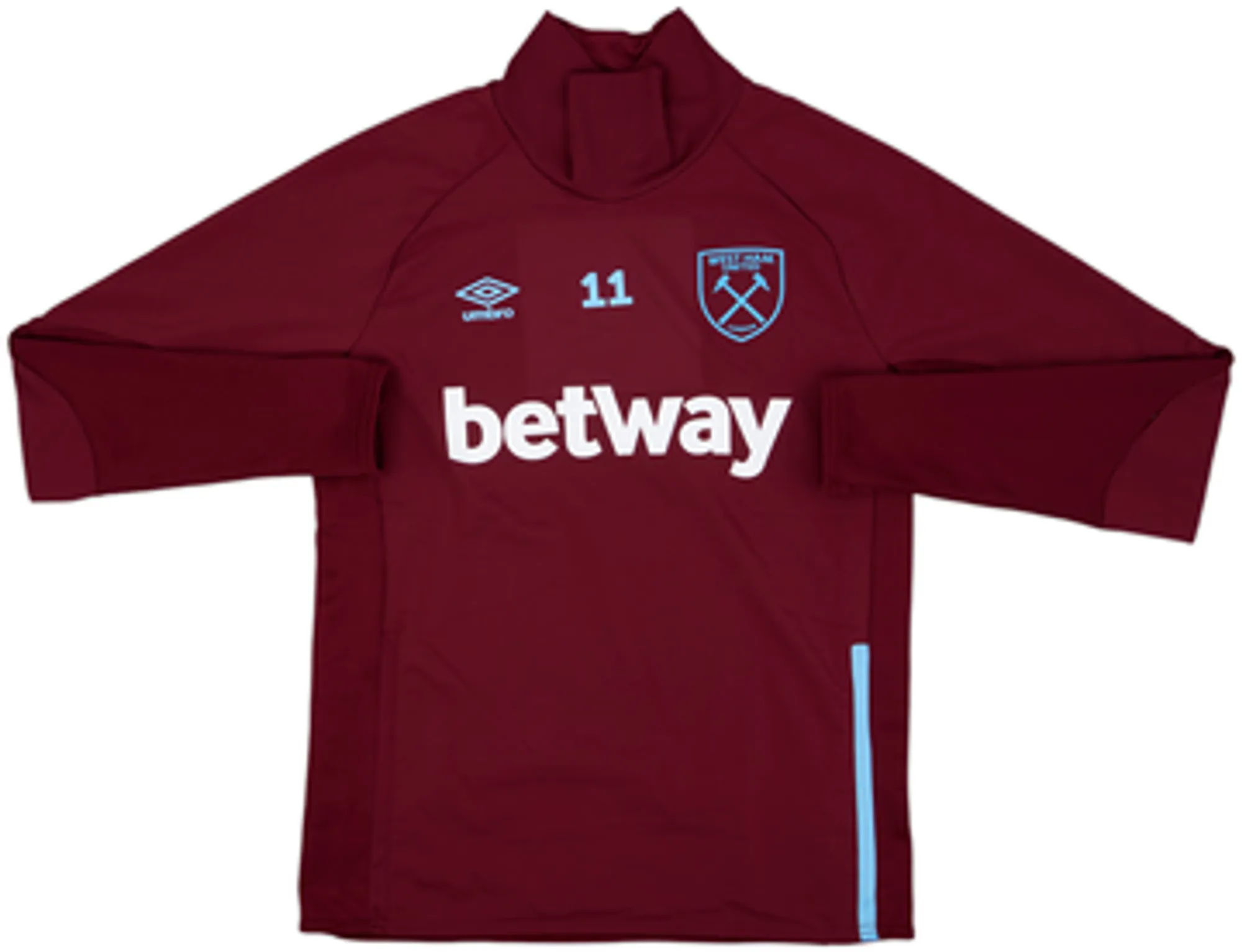 2021-22 West Ham Player Issue Umbro 1/4 Zip Drill Top #11 - 8/10 - (M)