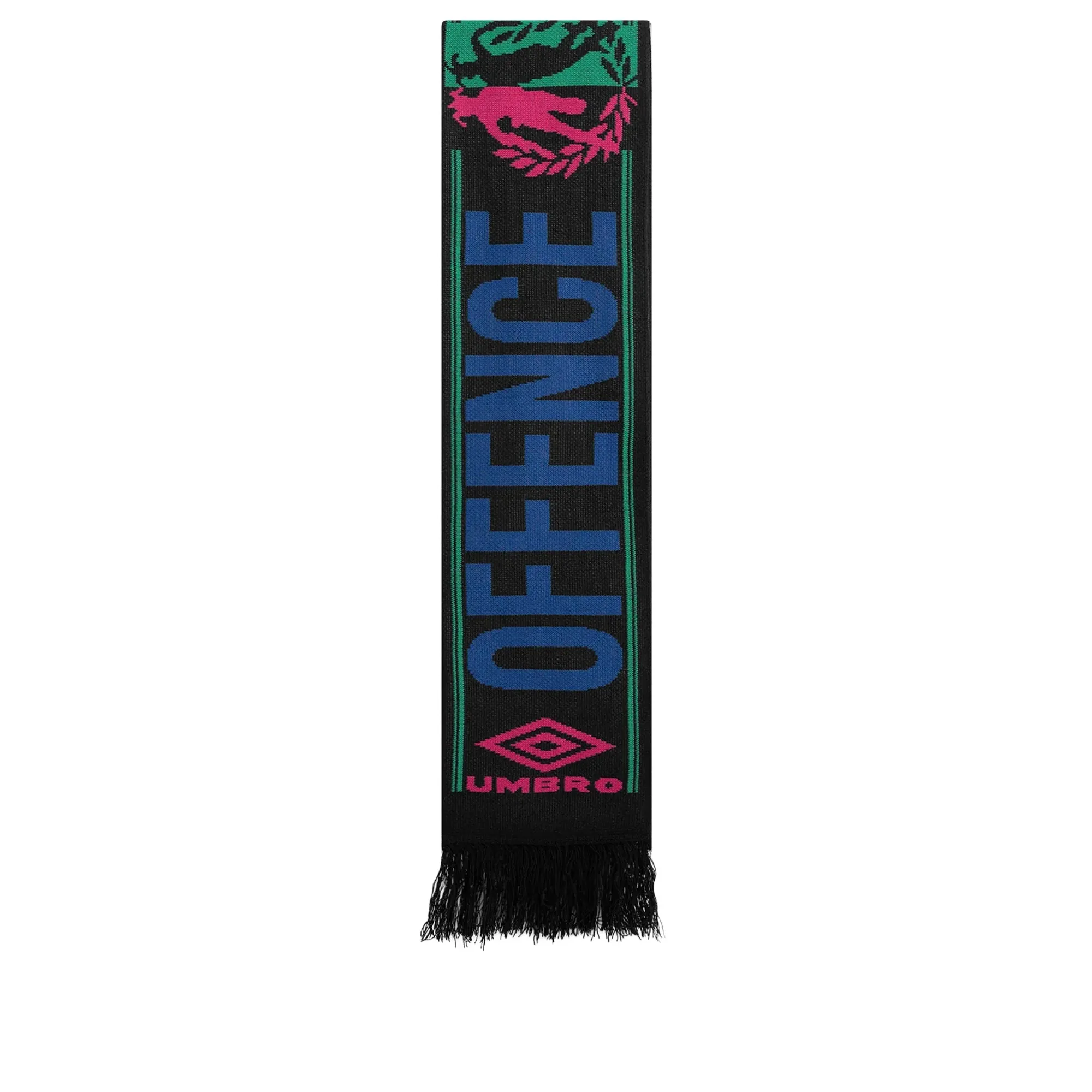 Umbro by Slam Jam Men's Acid Security Scarf Black/Blue/Hot Pink