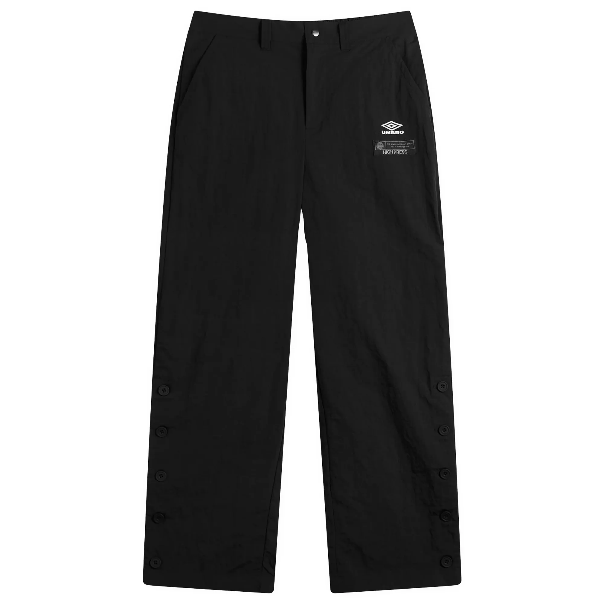 Umbro by Slam Jam Men's Antique Nylon Pant Carbon Black