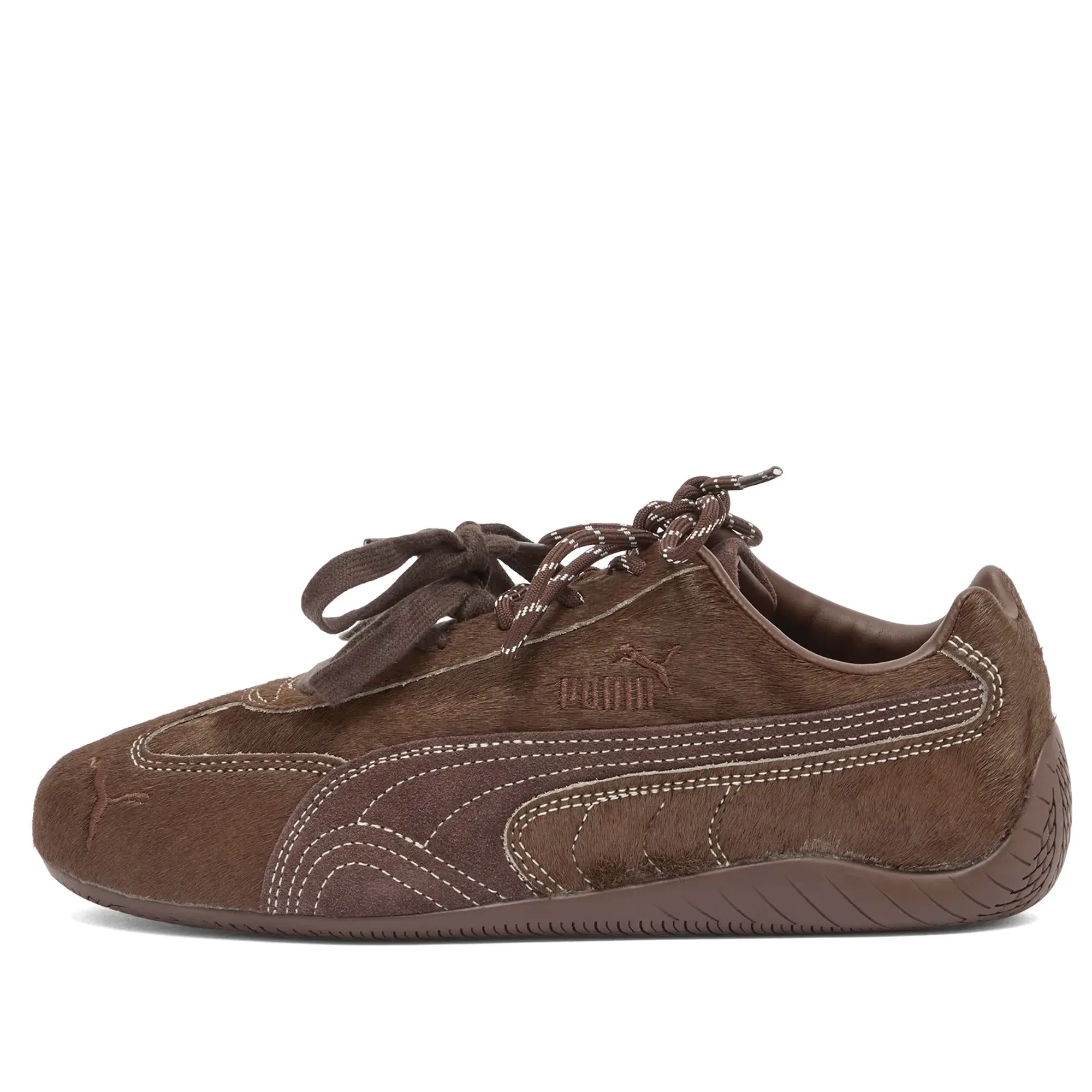 Puma Women's Speedcat Pony Sneaker Chocolate Brown/Warm White