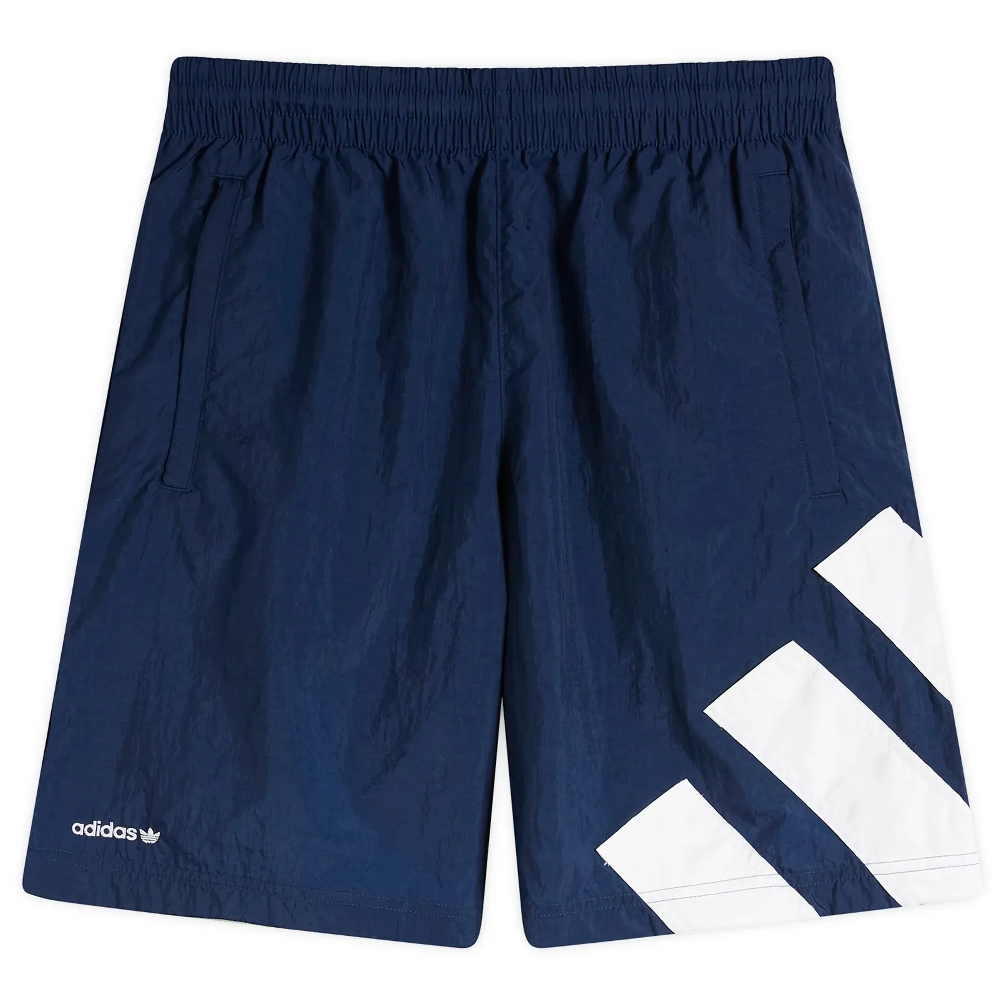 Adidas Men's Three Bar Logo Short Night Indigo/White