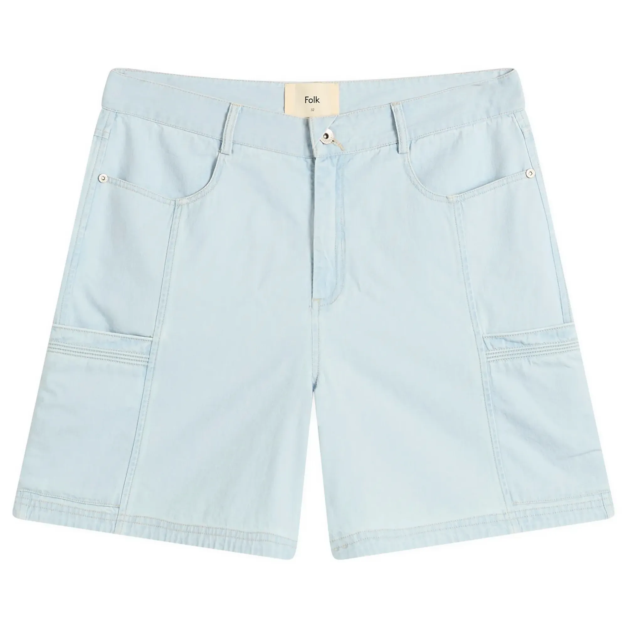 Folk Men's Lunar Jean Short Light Denim