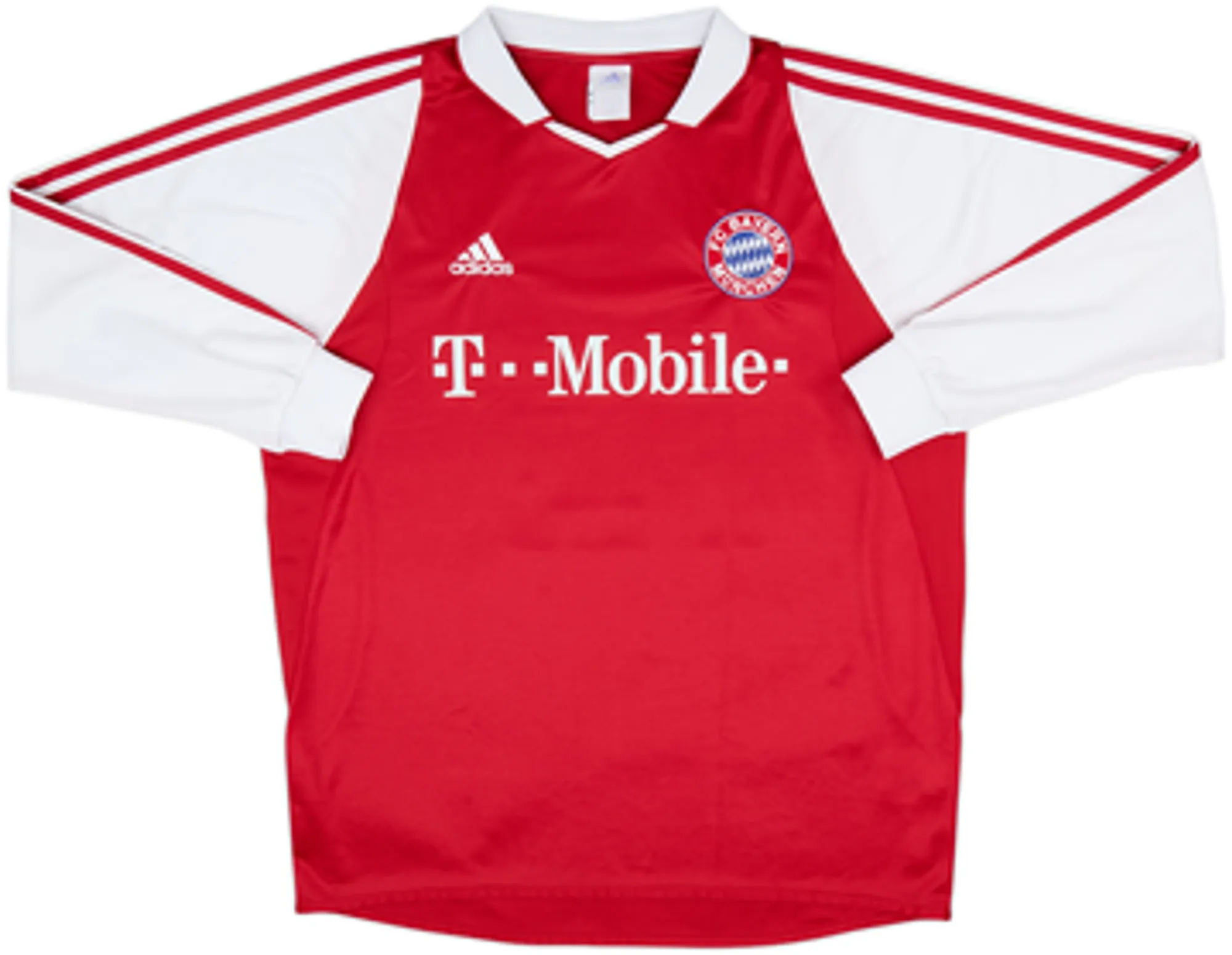 2003-04 Bayern Munich Home L/S Shirt Ballack #13 - 7/10 - (L)