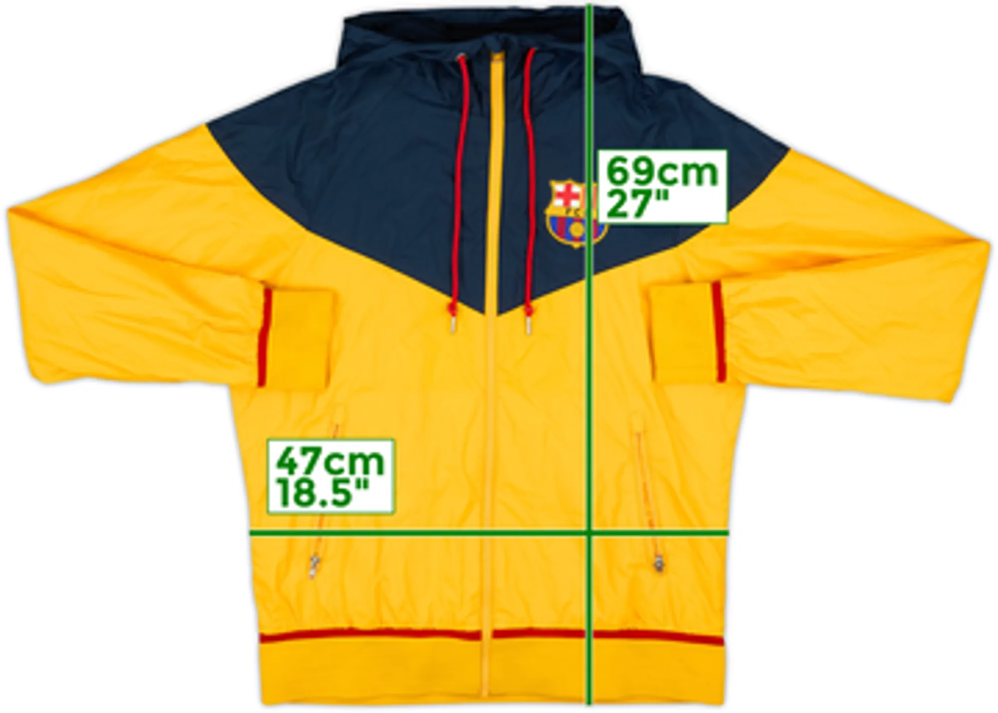 2015-16 Barcelona Nike Hooded Track Jacket - 4/10 - (S)