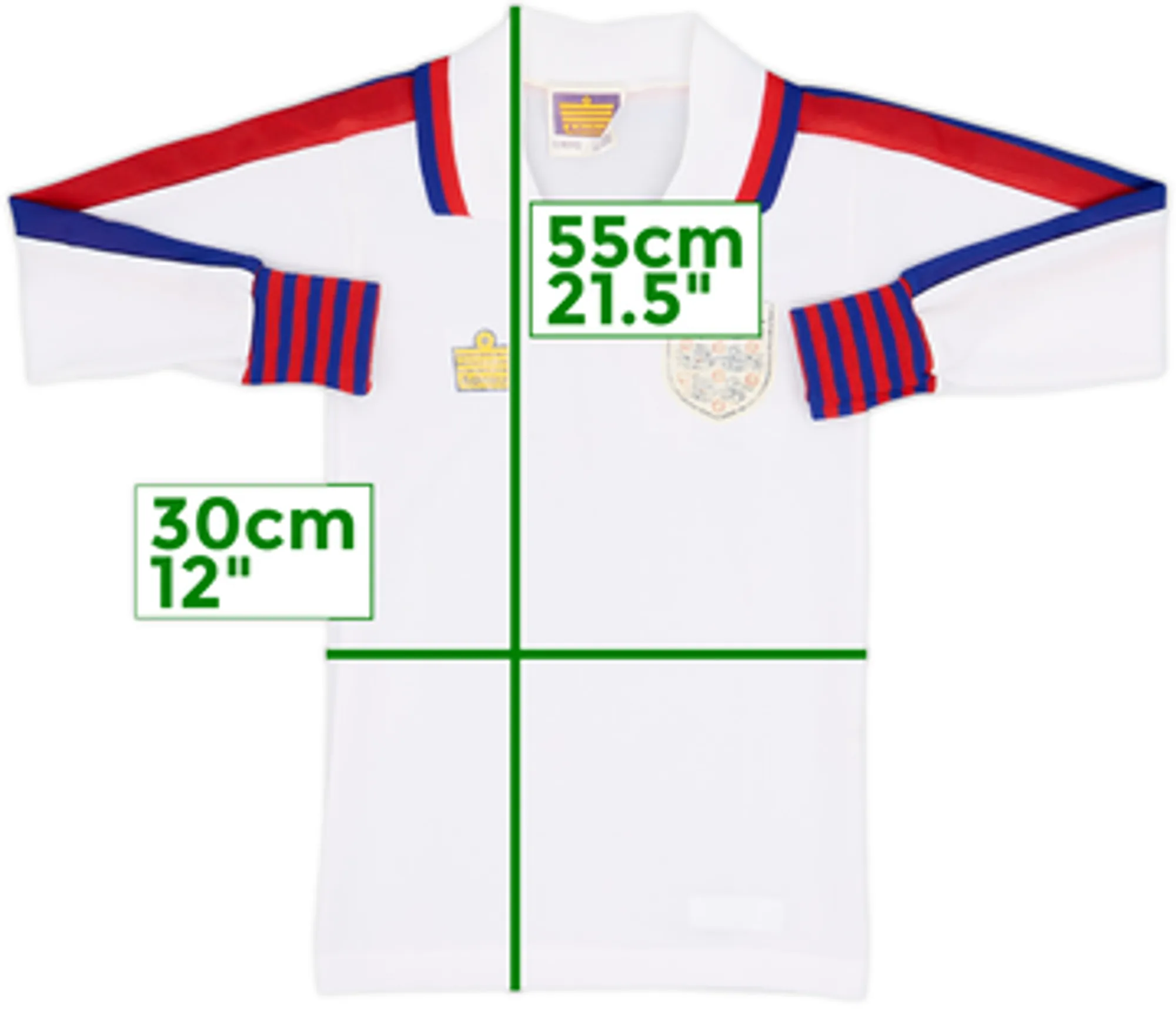 1974-80 England Home L/S Shirt - 6/10 - (S.Boys)