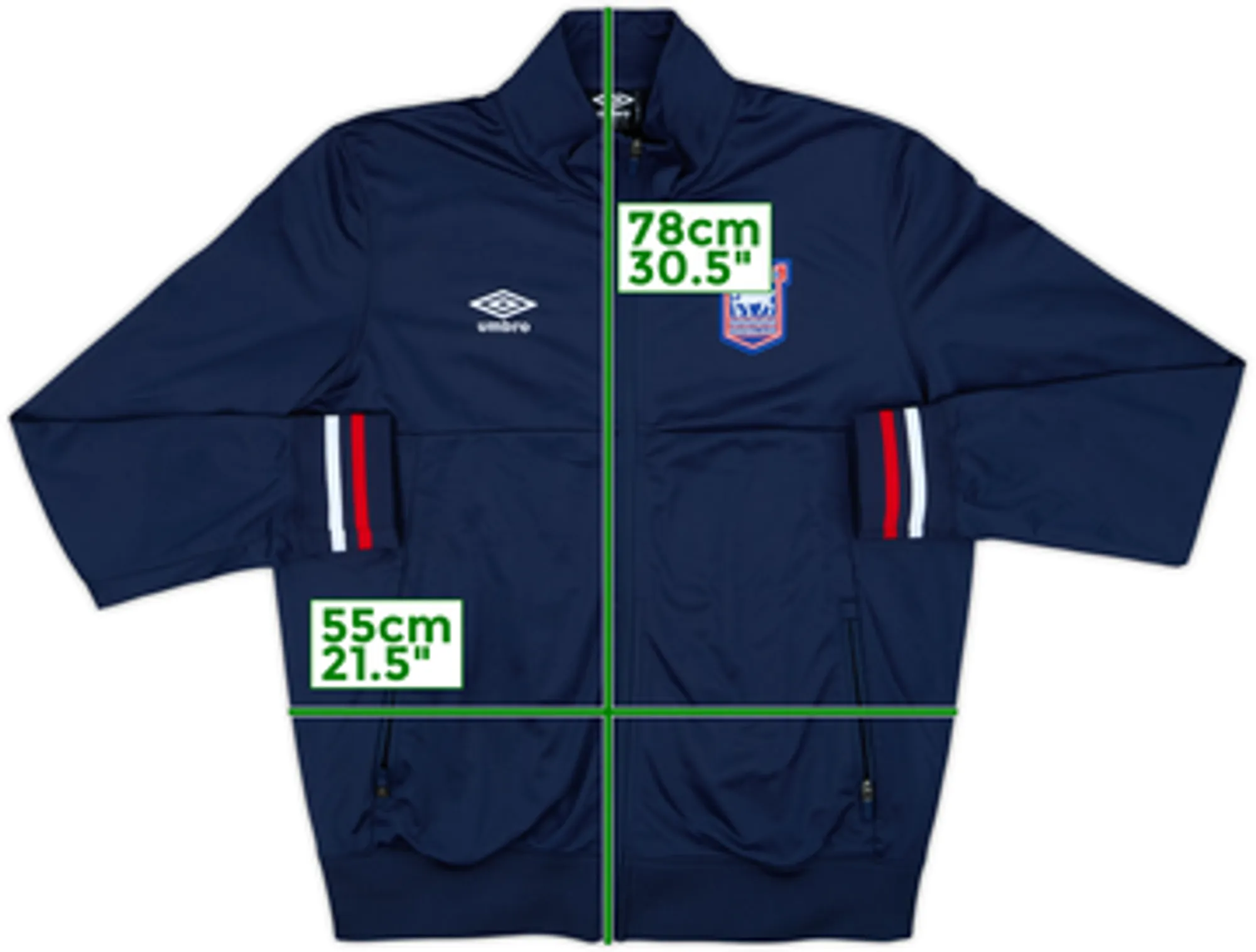 2022-23 Ipswich Umbro Track Jacket - 10/10 - (L)