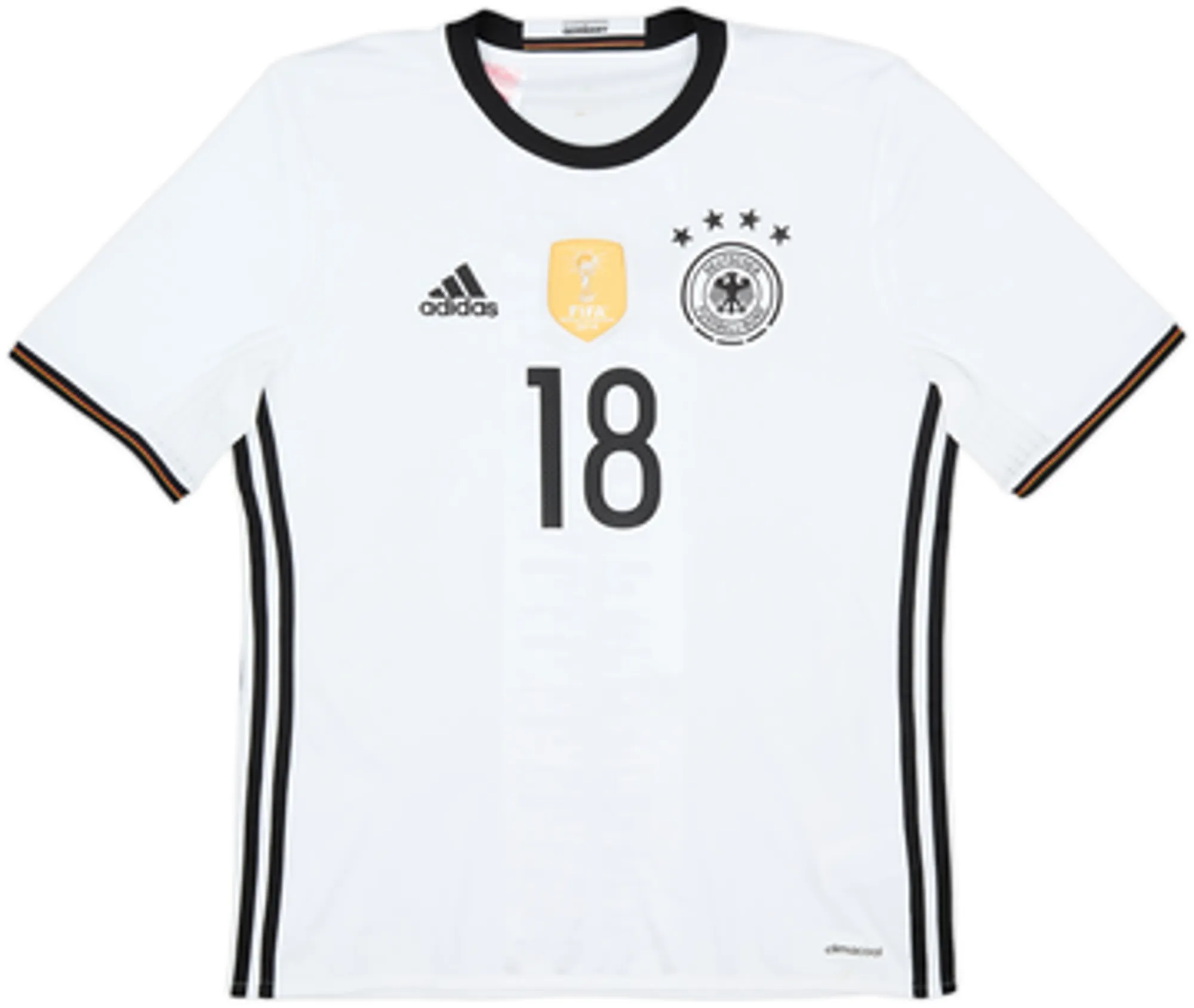 2015-16 Germany Home Shirt Kroos #18 - 7/10 - (XL.Boys)
