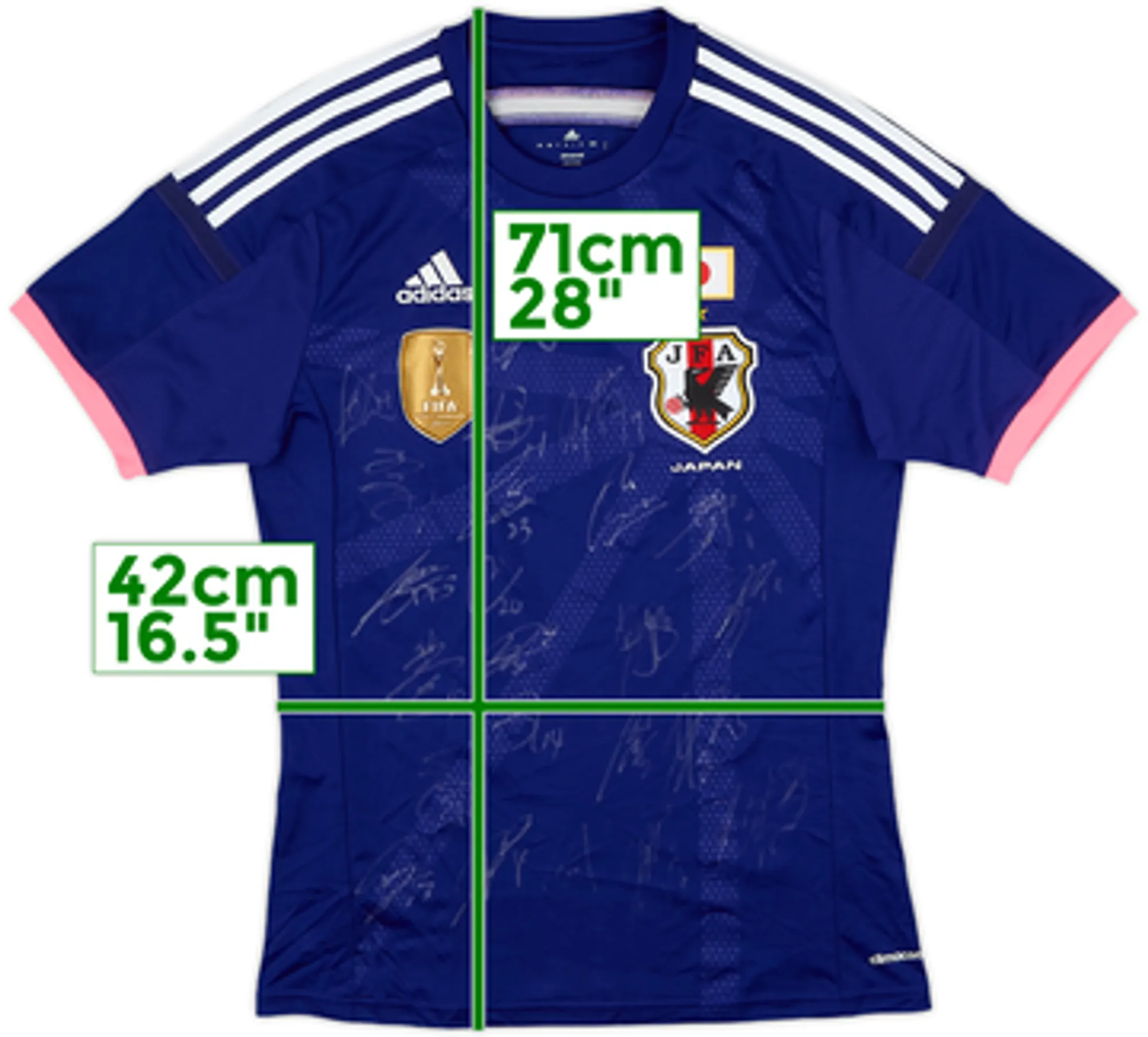 2013-15 Japan Signed Home Shirt - 10/10 - (Women's L)