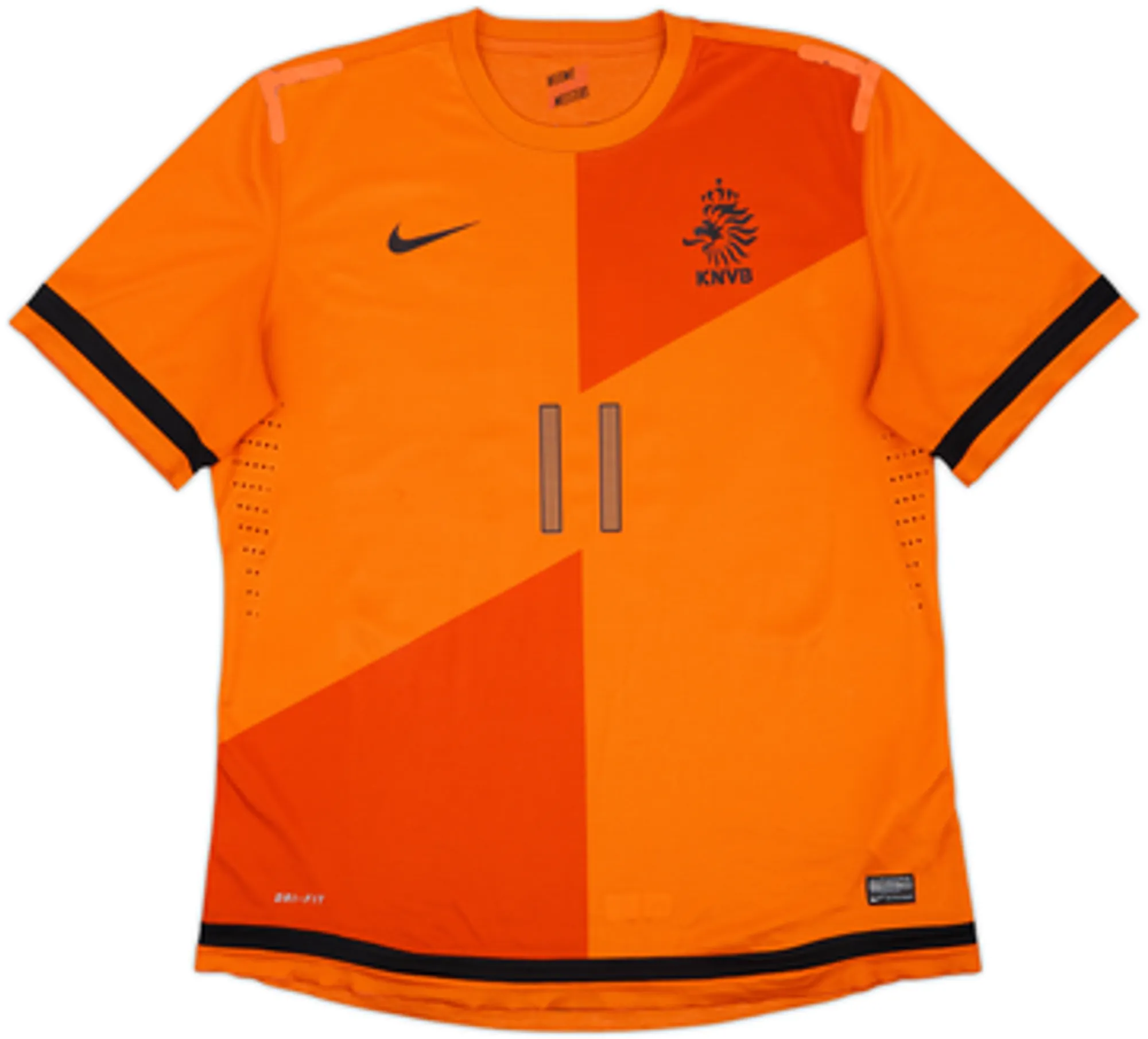 2012-13 Netherlands Player Issue Home Shirt Robben #11 - 7/10 - (M)