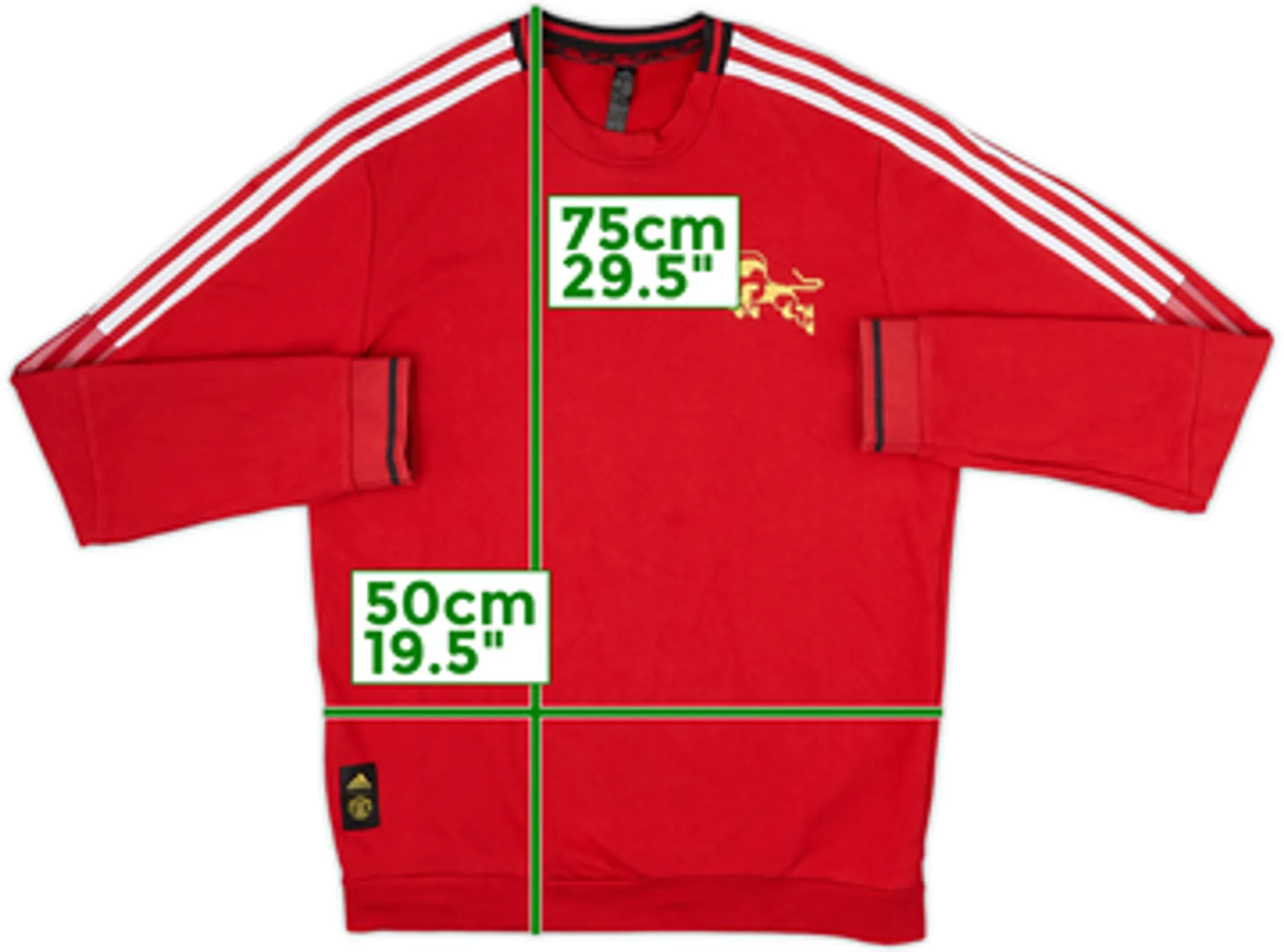 2020-21 Manchester United adidas Chinese New Year Sweat Top - 8/10 - (M)