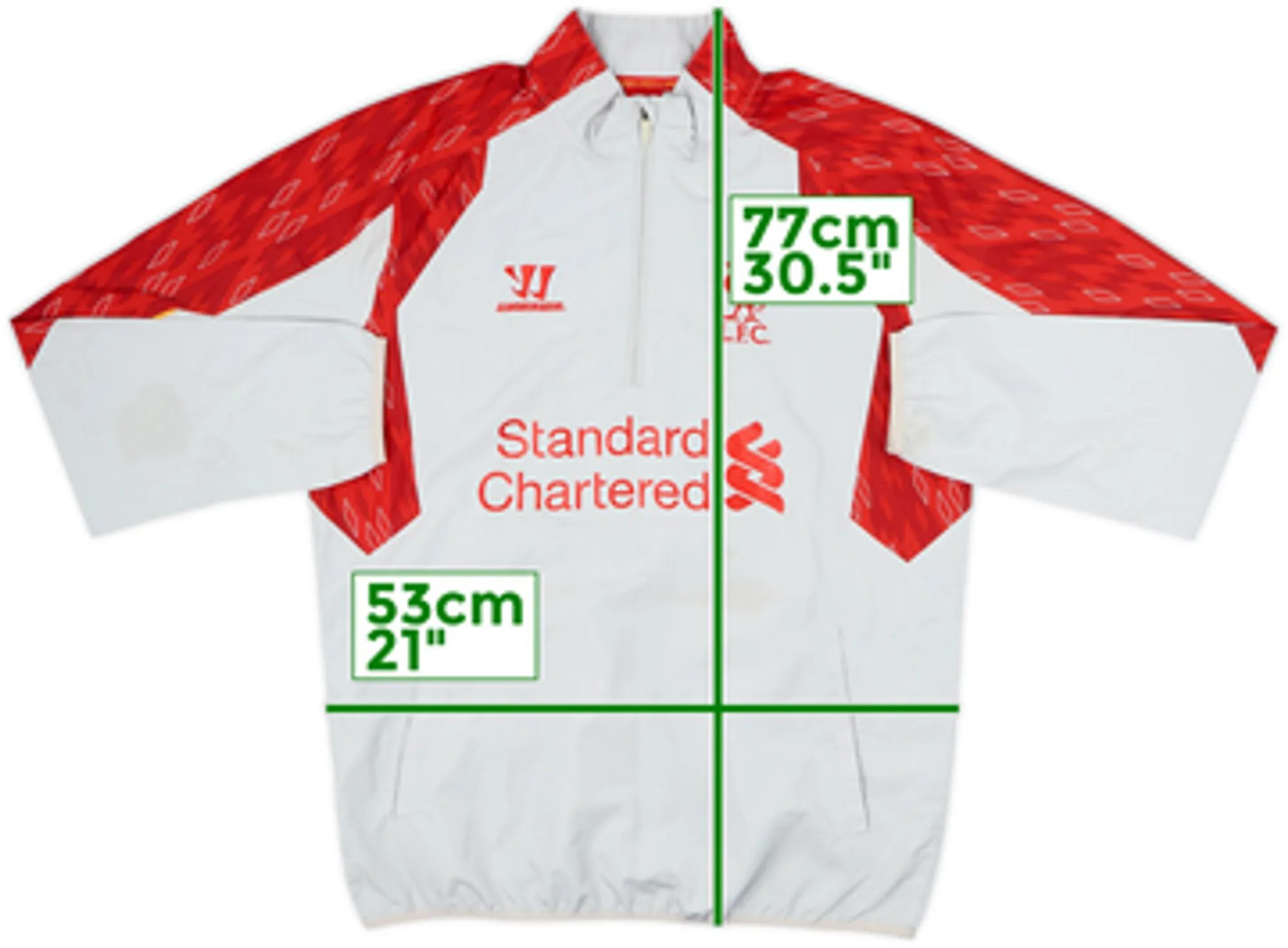 2013-14 Liverpool Warrior 1/4 Zip Drill Top - 5/10 - (M)