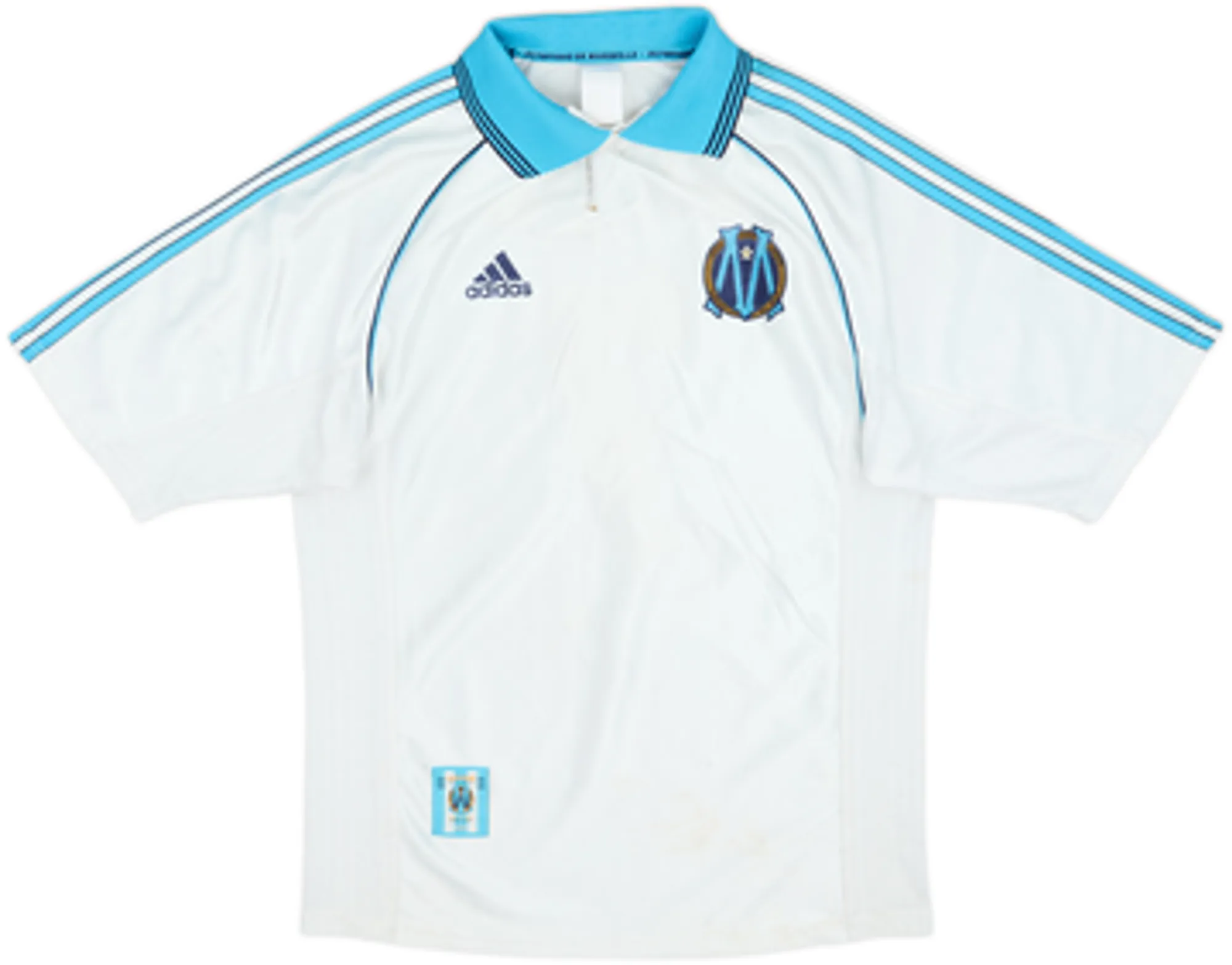 1998-99 Olympique Marseille Home Shirt Pires #7 - 4/10 - (S)