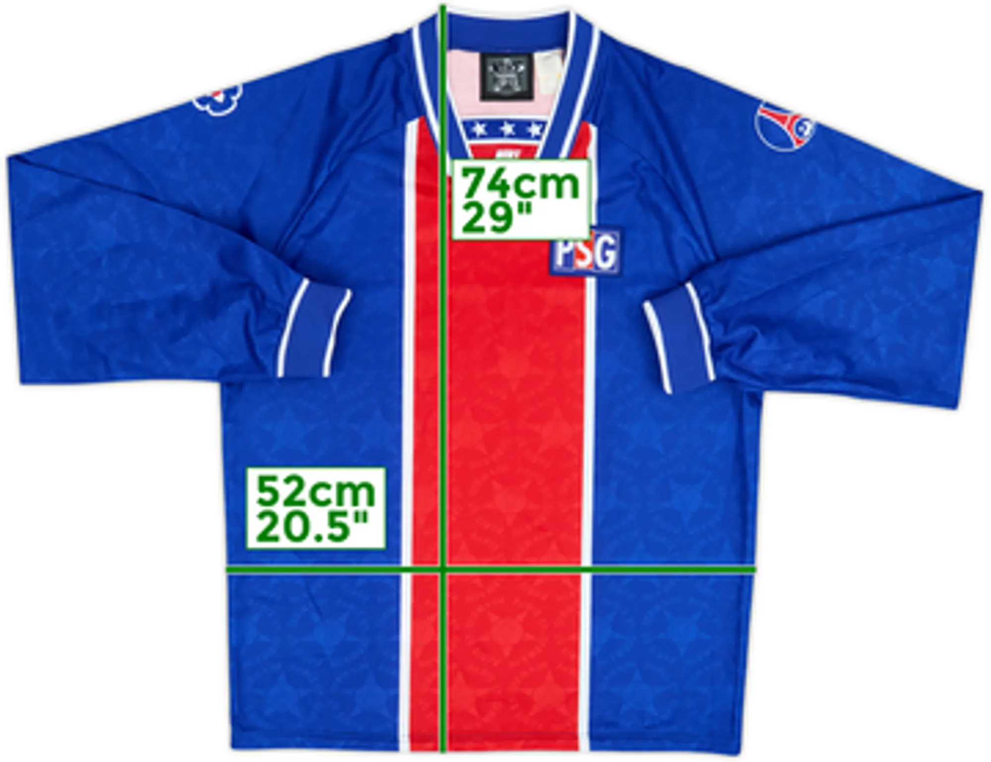 1994-95 Paris Saint-Germain Player Issue Home L/S Shirt - 9/10 - (M)