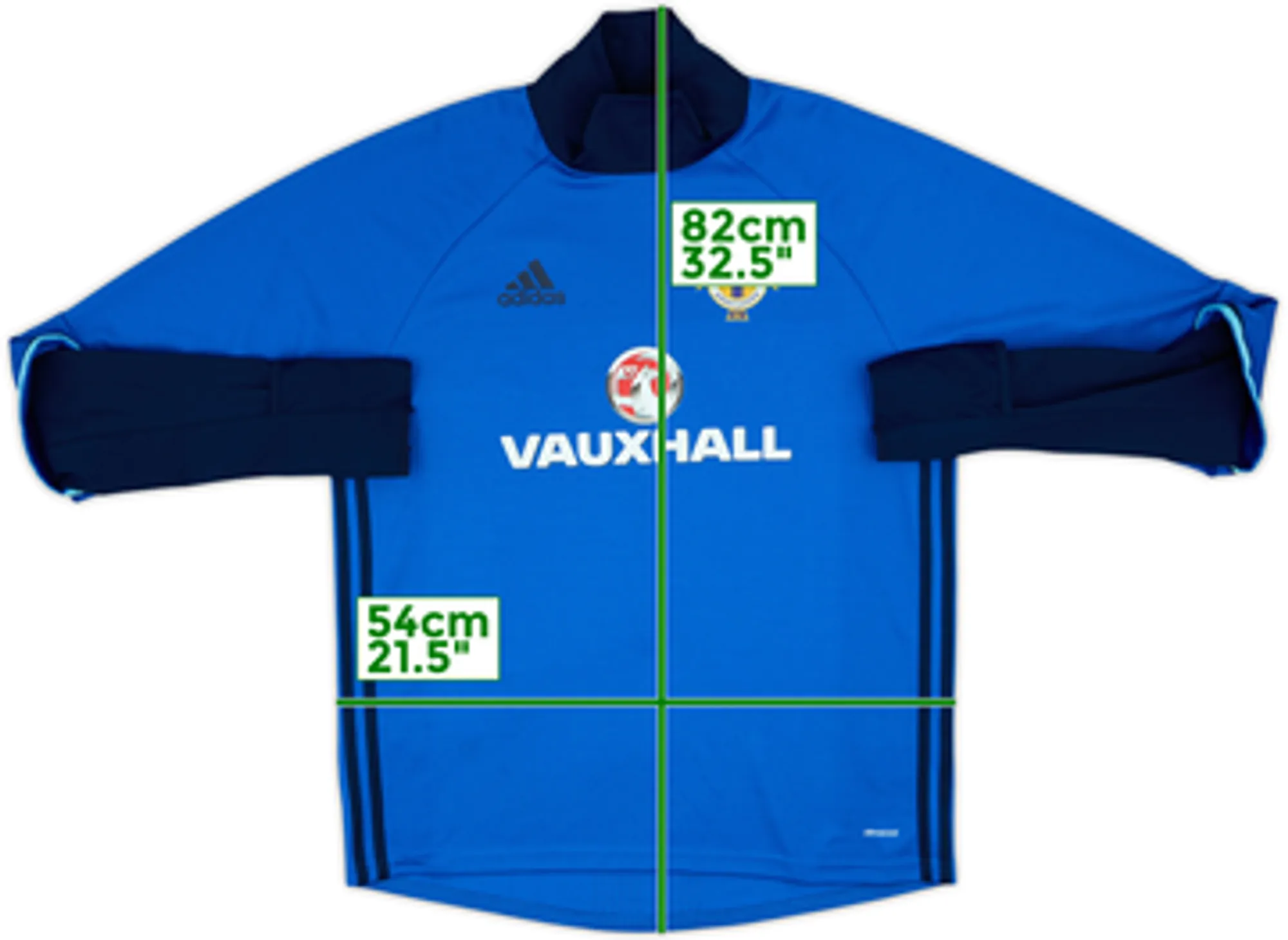 2016-17 Northern Ireland adidas Drill Top - 8/10 - (L)