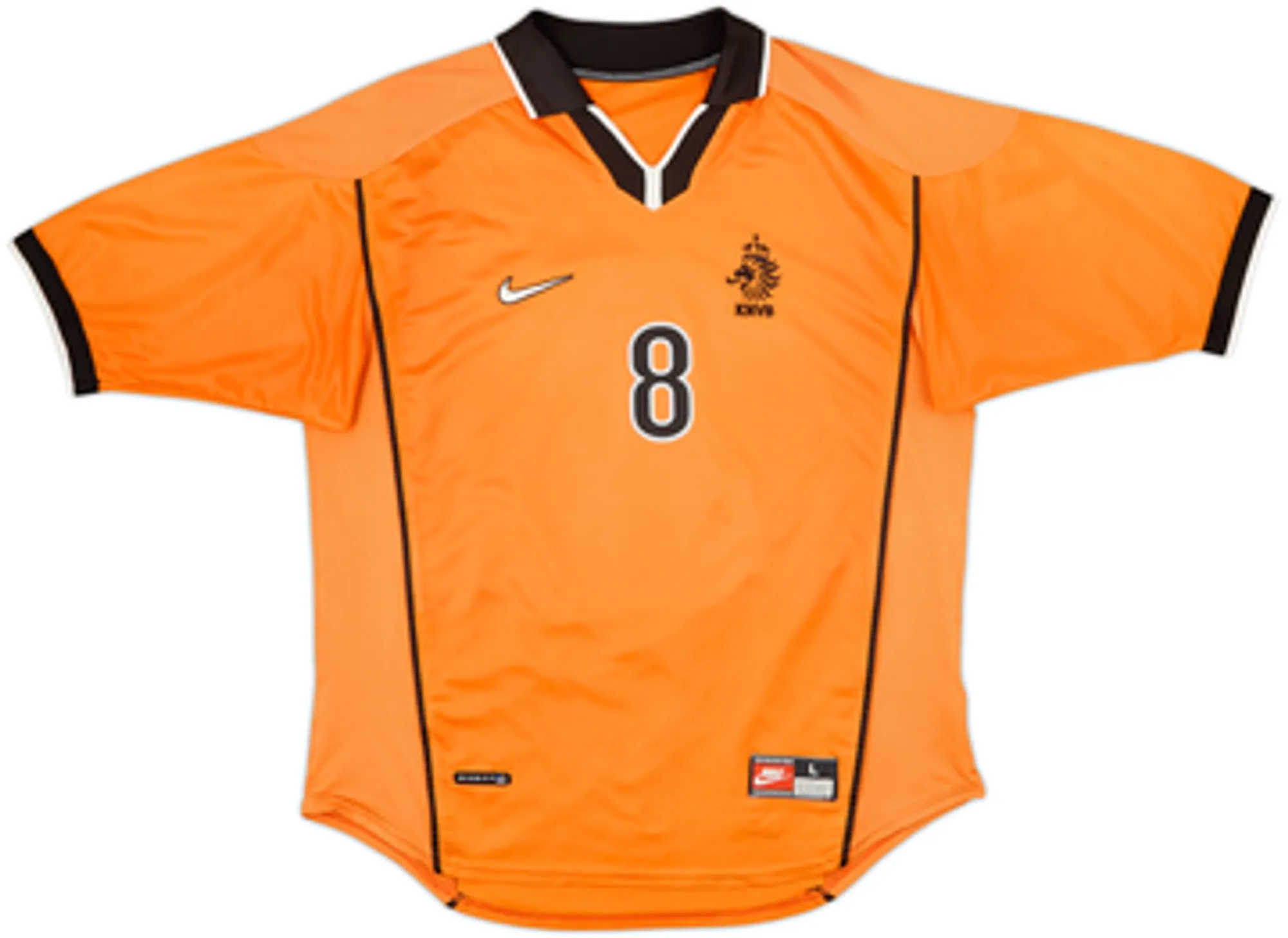 1998-00 Netherlands Home Shirt Bergkamp #8 - 5/10 - (L)