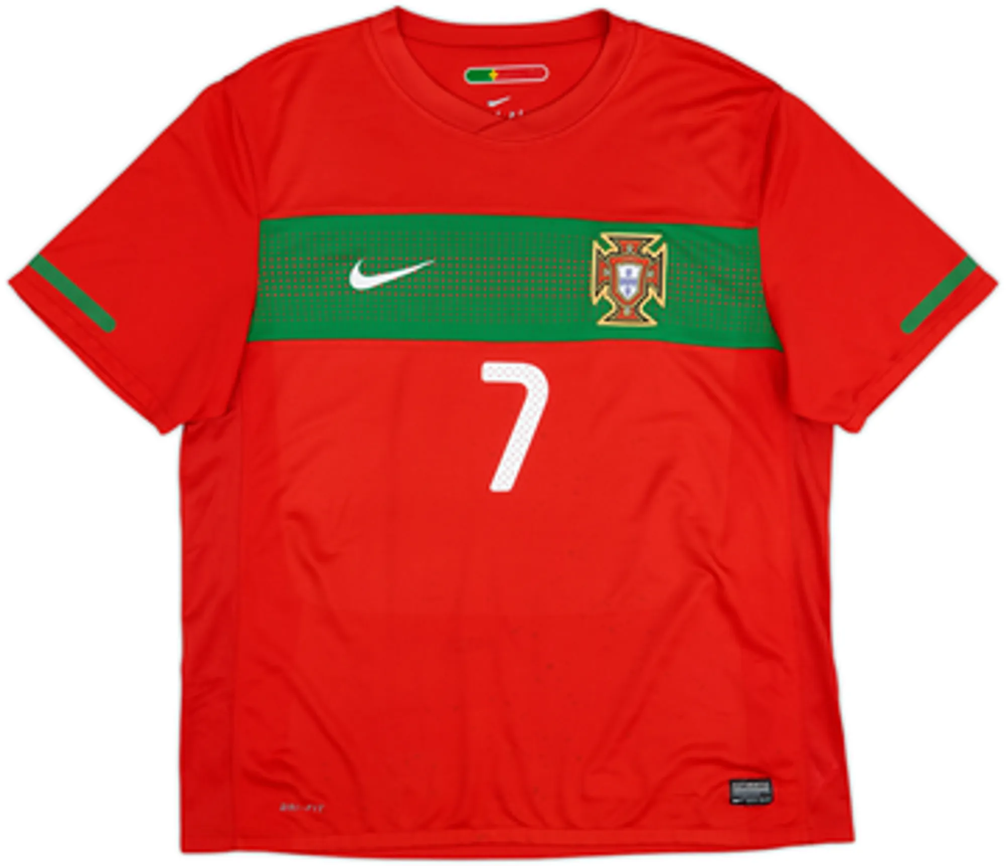 2010-11 Portugal Home Shirt Ronaldo #7 - 6/10 - (L)