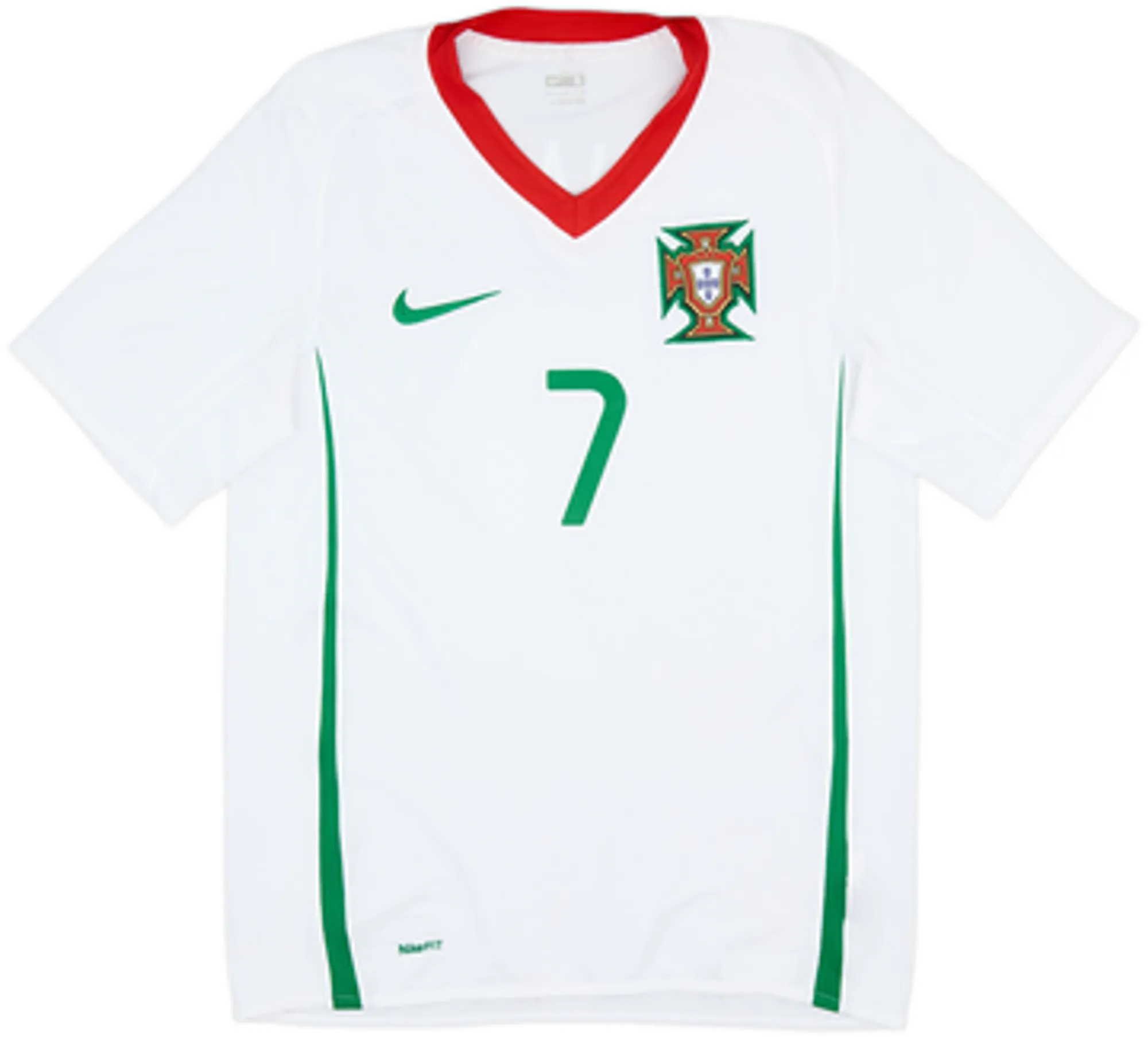2008-10 Portugal Away Shirt Ronaldo #7 - 7/10 - (S)
