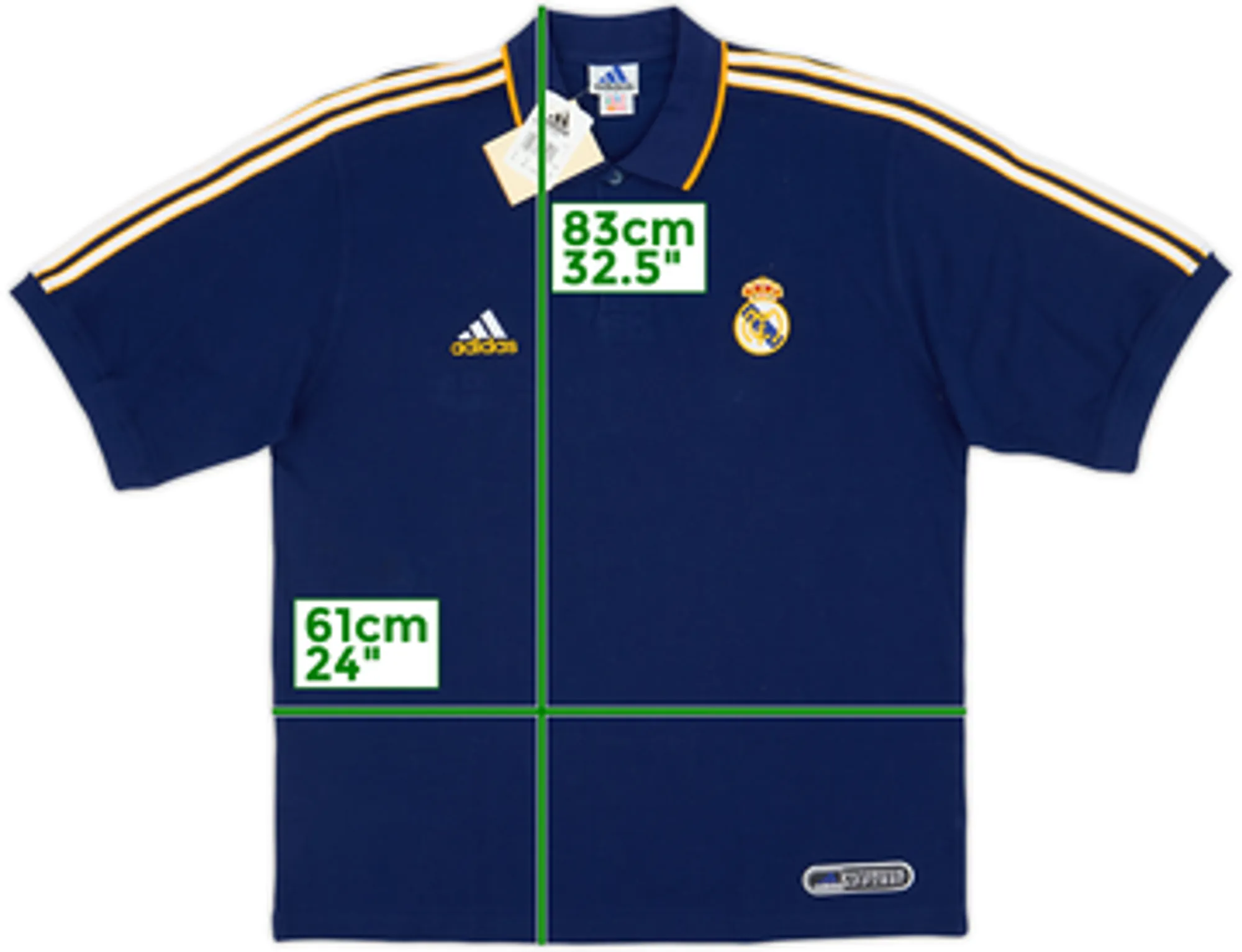 1999-00 Real Madrid adidas Polo Shirt (XL)