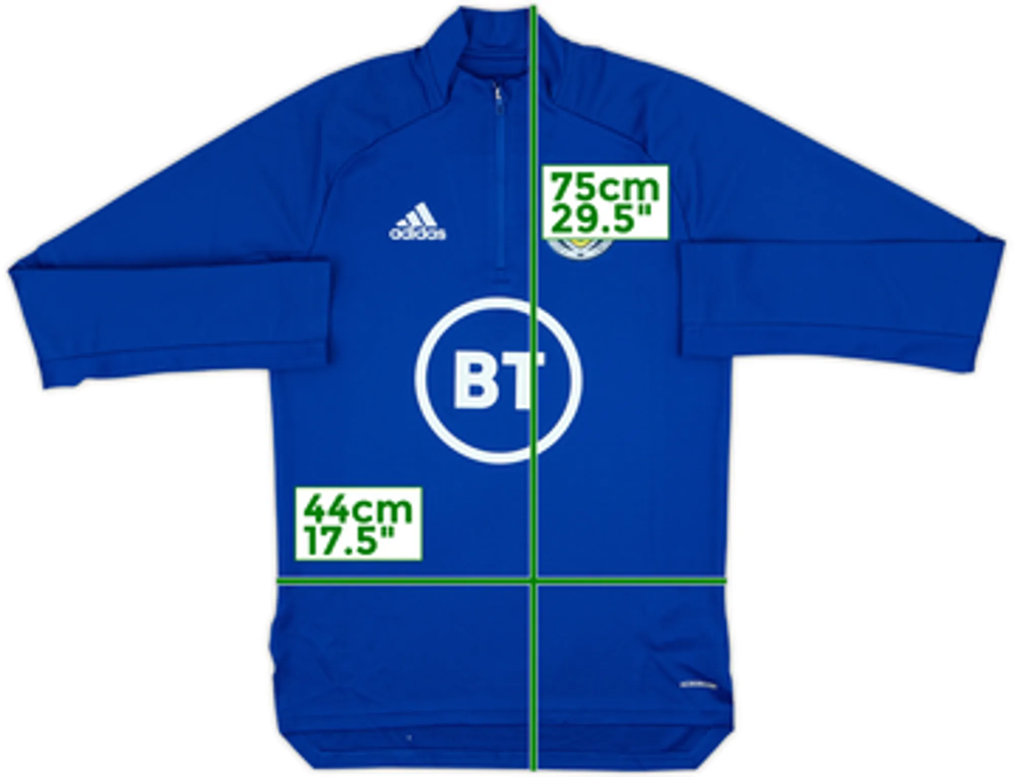 2020-21 Scotland adidas 1/4 Zip Drill Top - 9/10 - (S)
