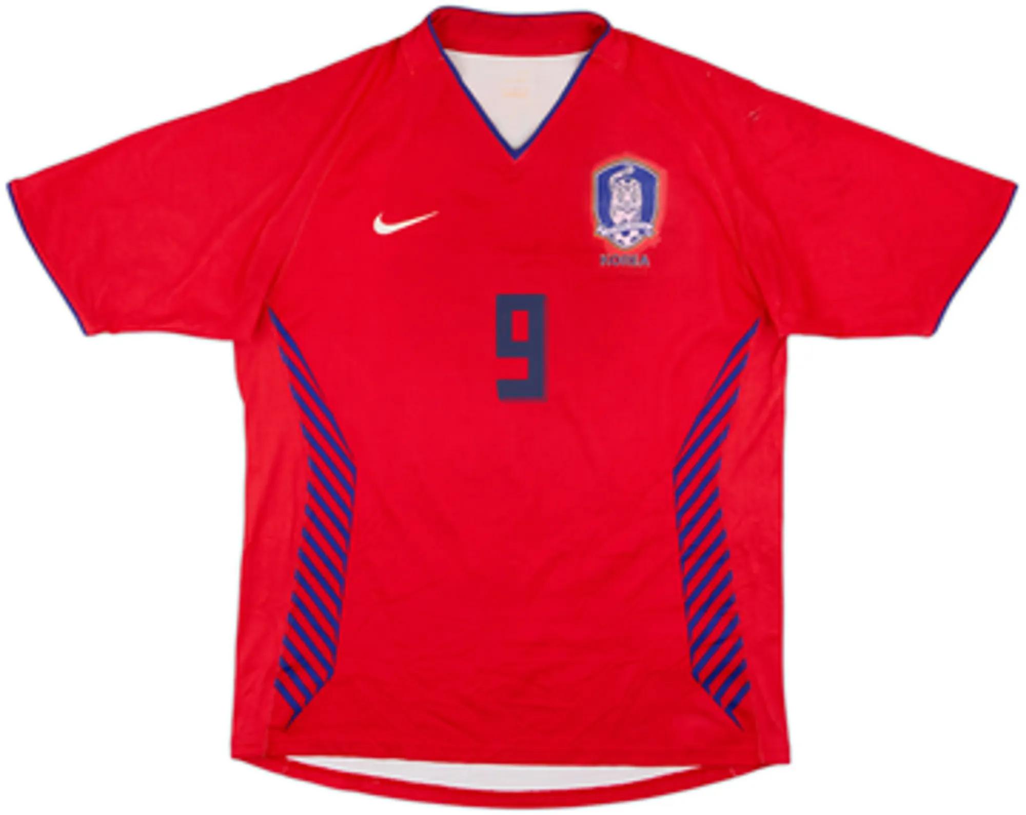 2006-08 South Korea Home Shirt Junghwan #9 - 4/10 - (M)