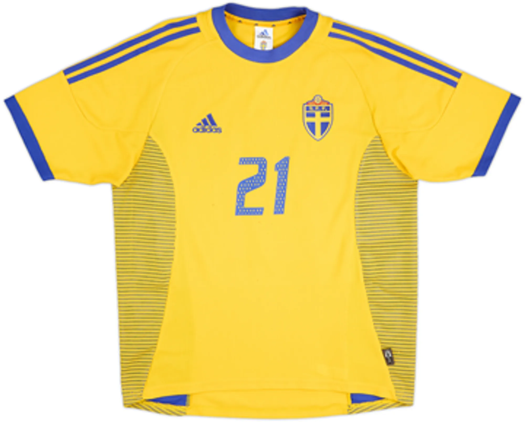 2002-03 Sweden Home Shirt Ibrahimovic #21 - 6/10 - (M)
