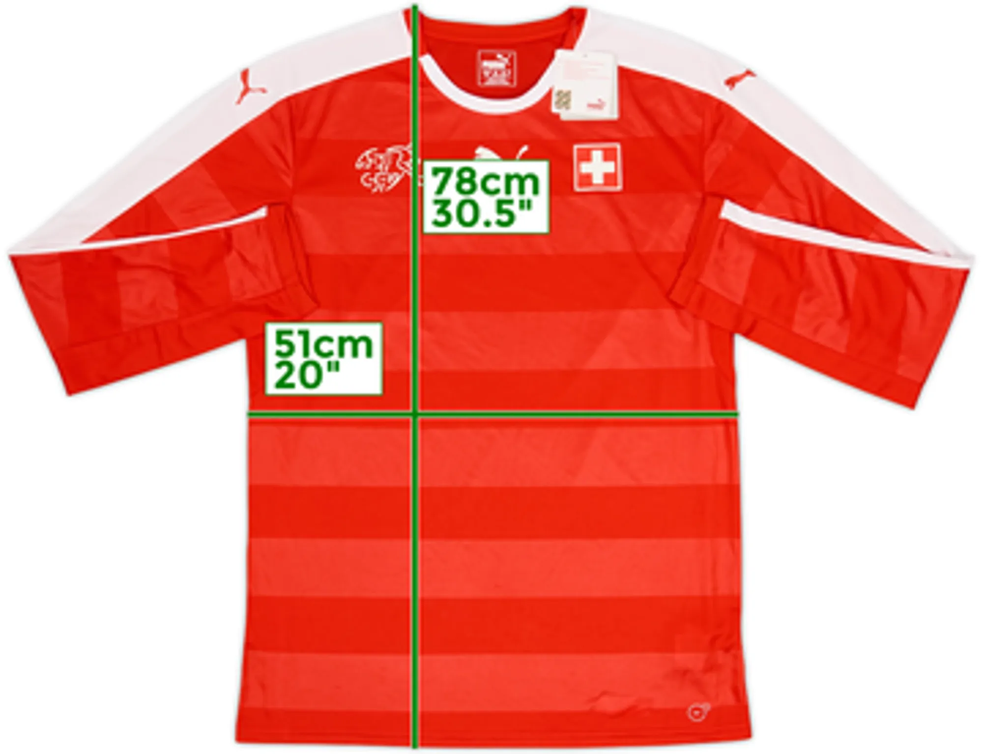 2016-17 Switzerland Home L/S Shirt (L)