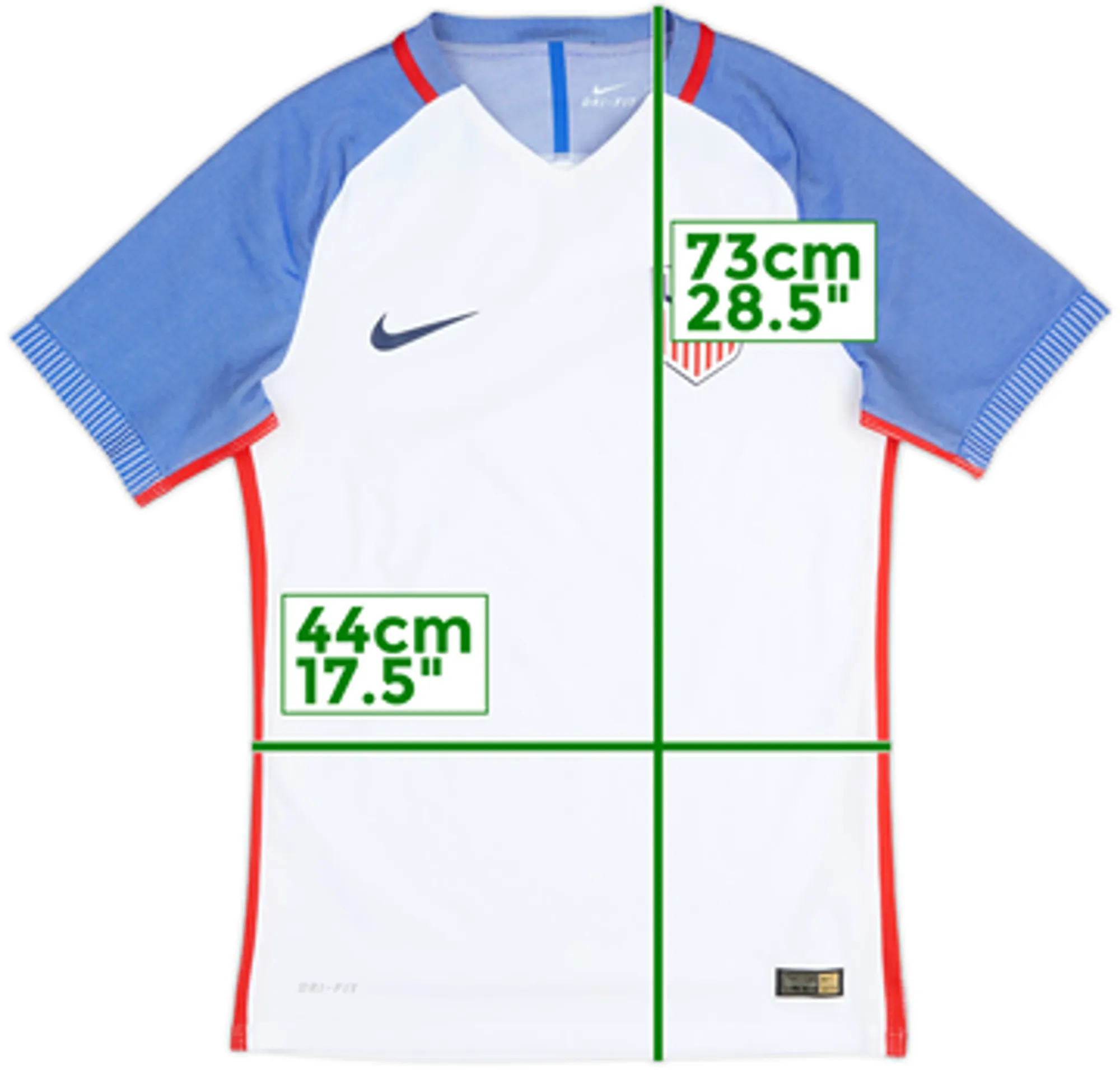 2016-17 USA Authentic Home Shirt - 7/10 - (S)