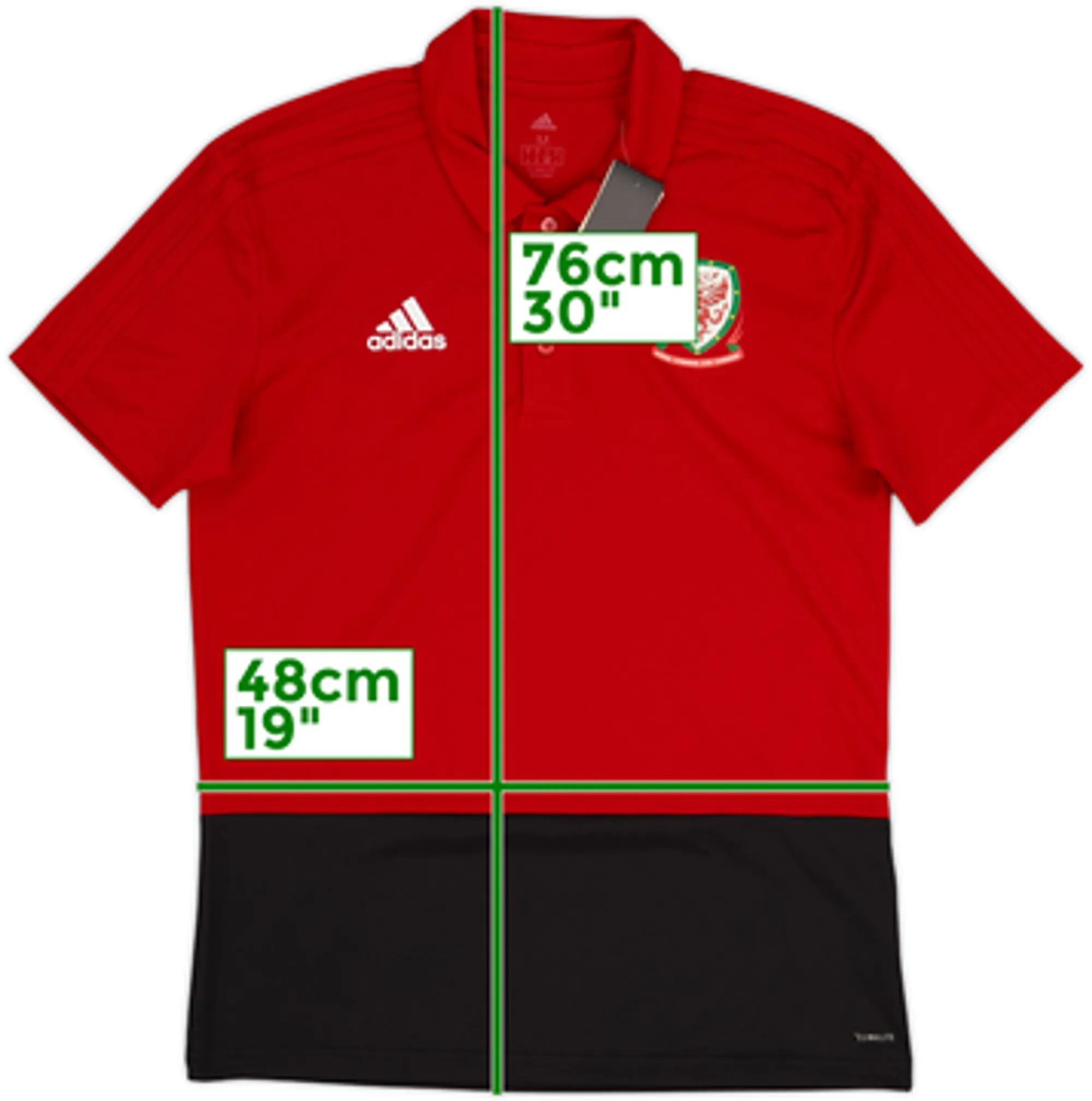 2018-19 Wales adidas Polo Shirt (M)