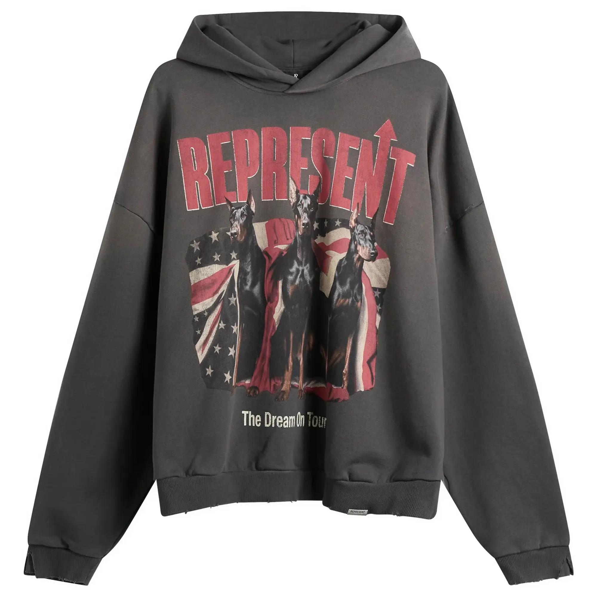 Represent Men's The American Dream Tour Hoodie Sun Fade Grey