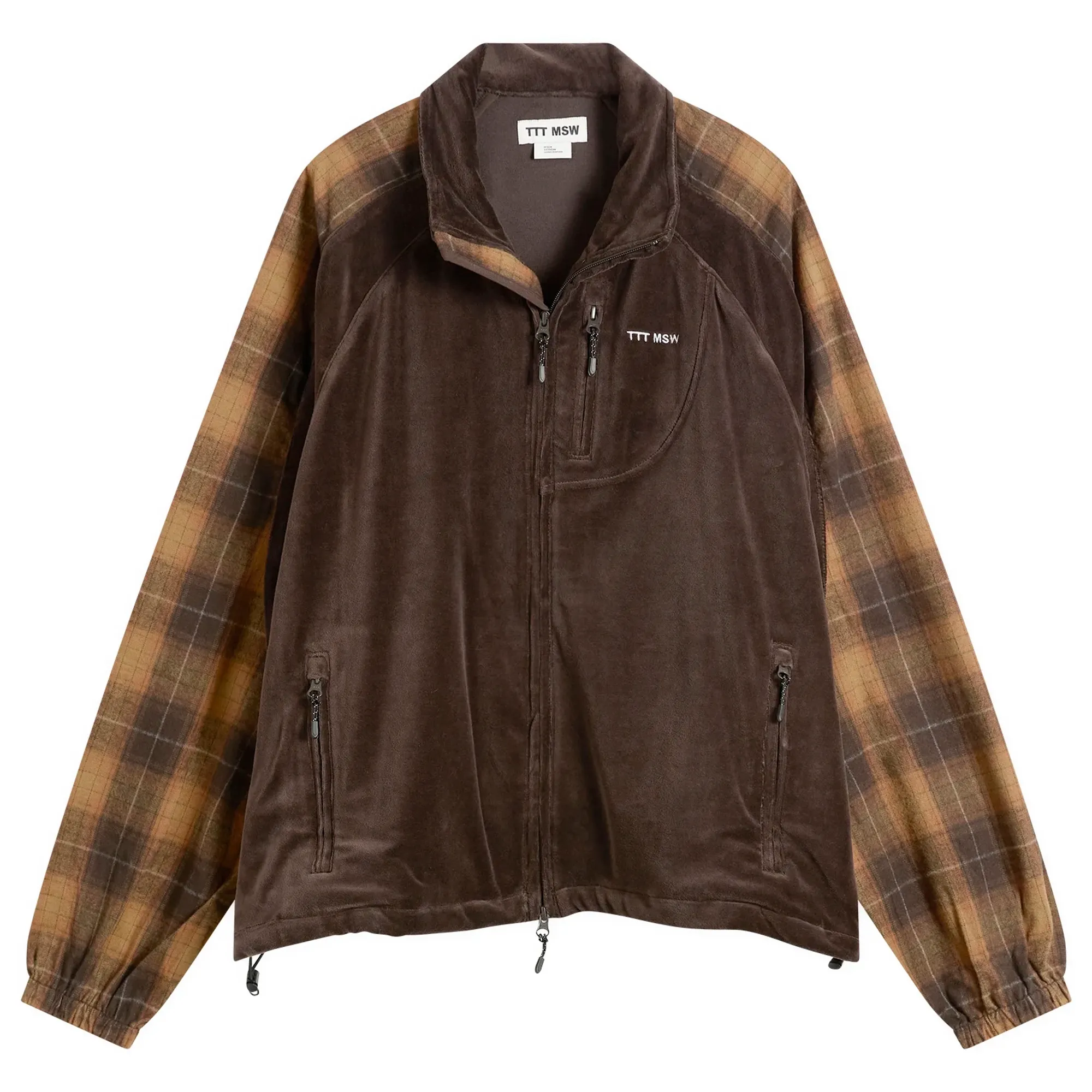 TTT MSW Women's Velours Track Jacket Brown