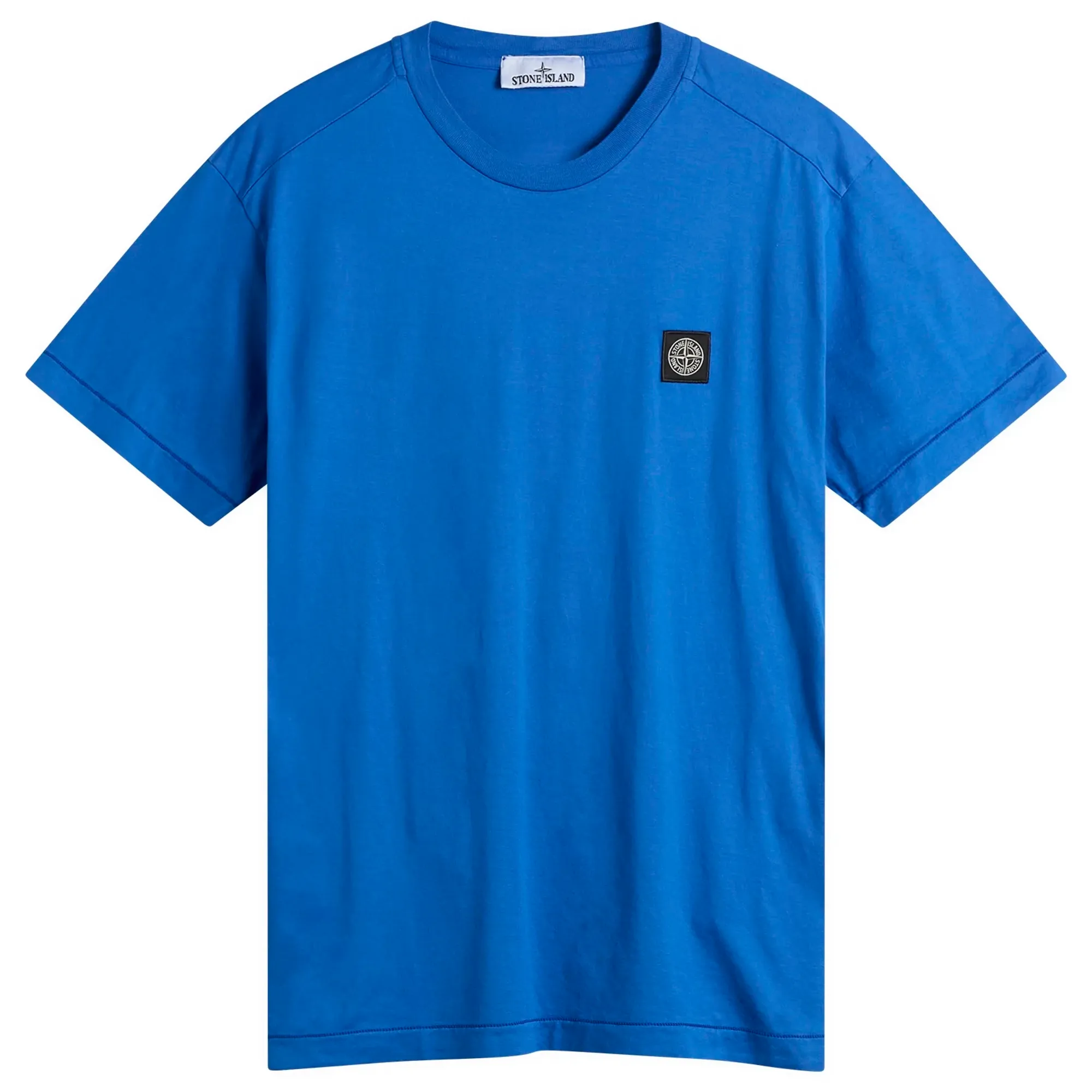 Stone Island Men's Patch Logo T-Shirt Bright Blue