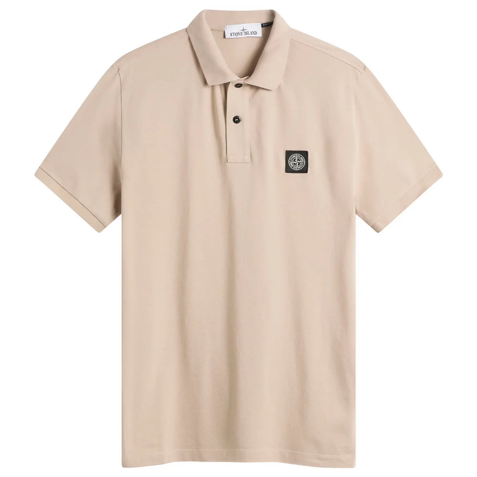 Stone Island Men's Patch Logo Polo Desert
