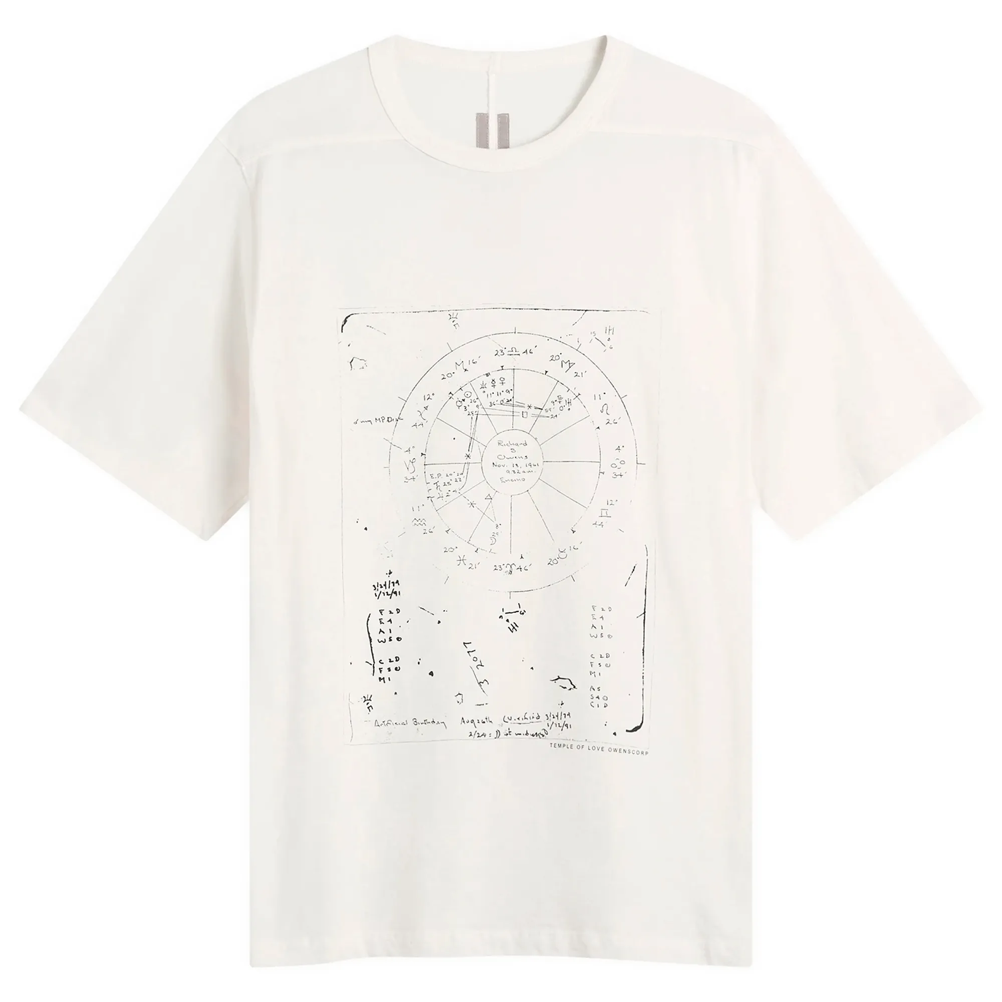 Rick Owens Men's Celestial Brad T-Shirt White