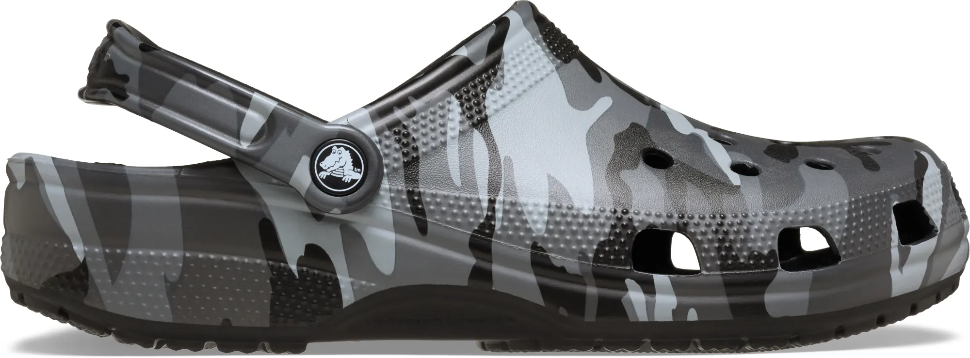 Crocs | Unisex | Classic Camouflage | Clogs | Black/Slate Grey | W4/M3