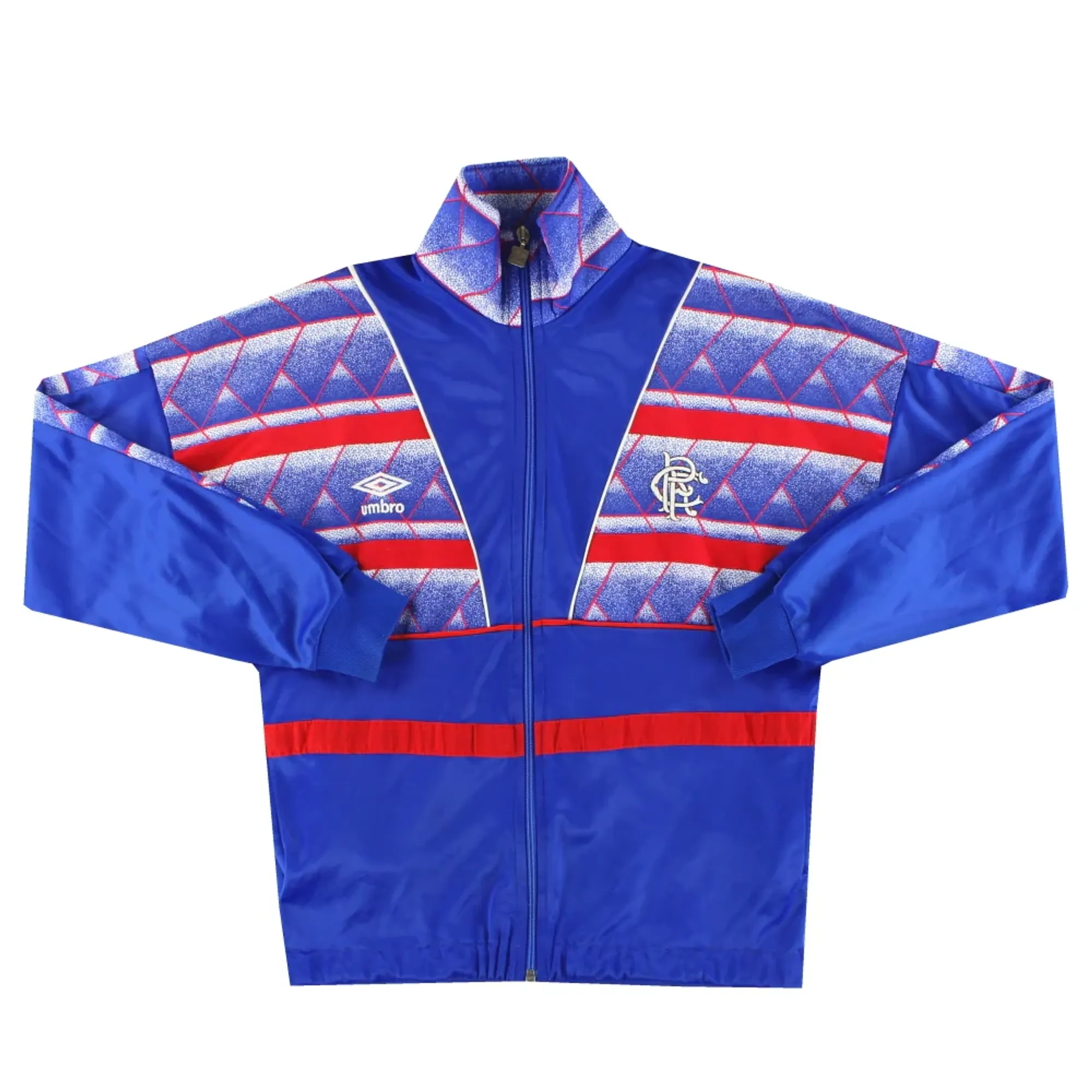 1987-90 Rangers Umbro Track Jacket S - Rangers / Excellent 