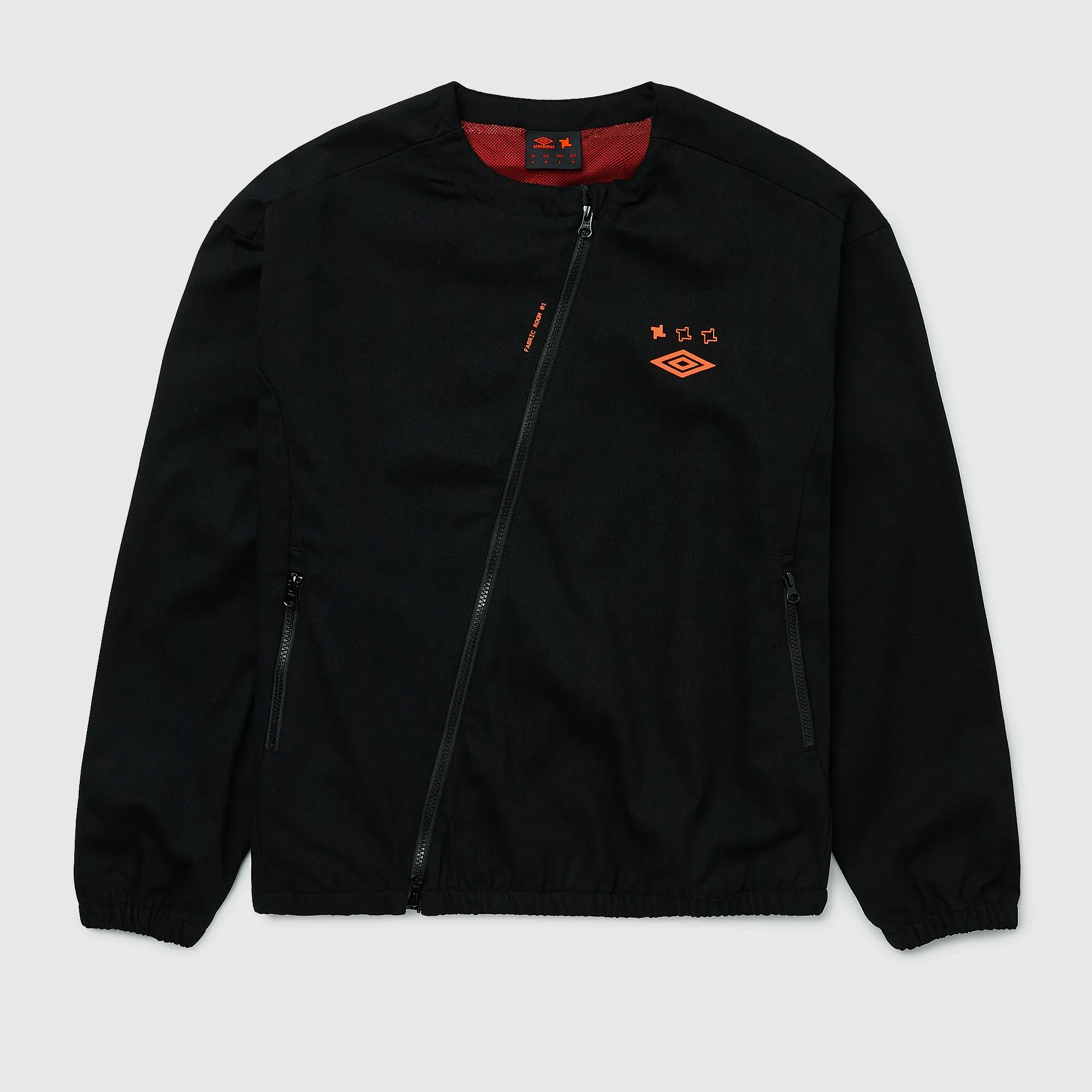 Umbro x fabric Room 01 Full Zip Drill Top Black