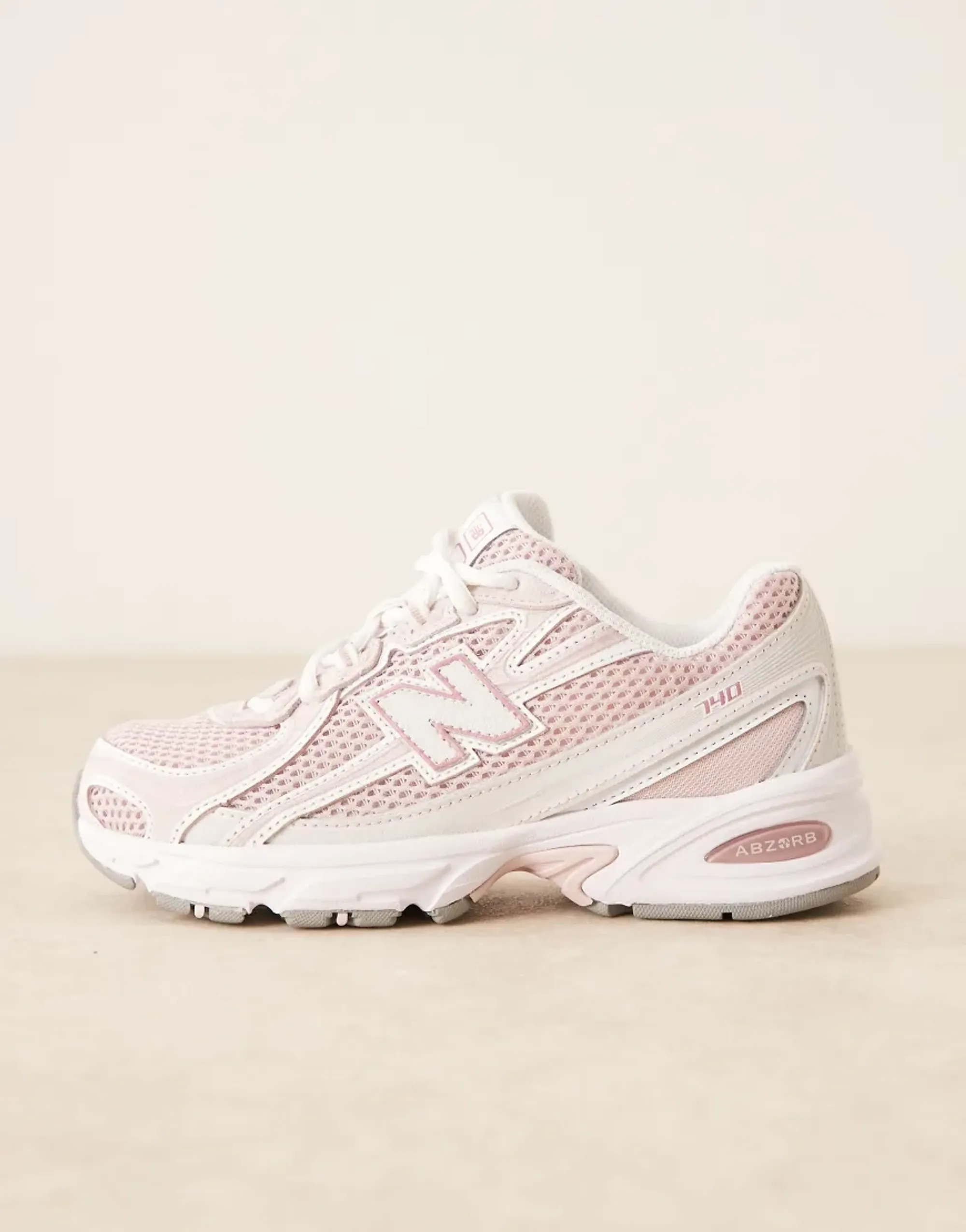 New Balance Unisex 740 in Pink/White Suede/Mesh