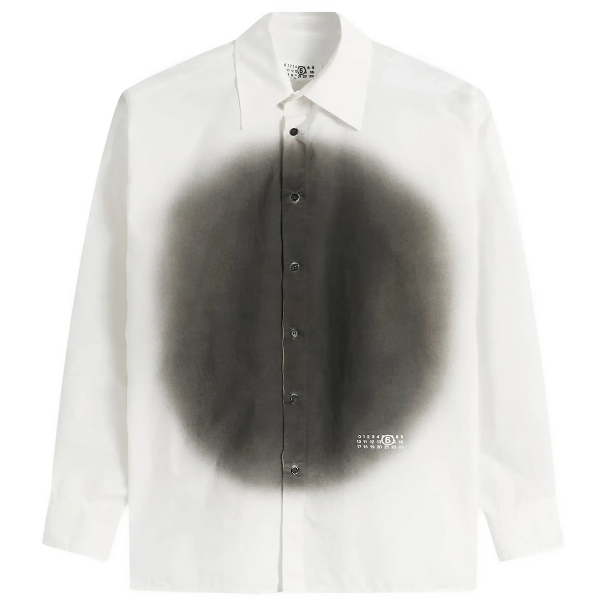 MM6 Maison Margiela Men's Sprat Print Shirt Off White
