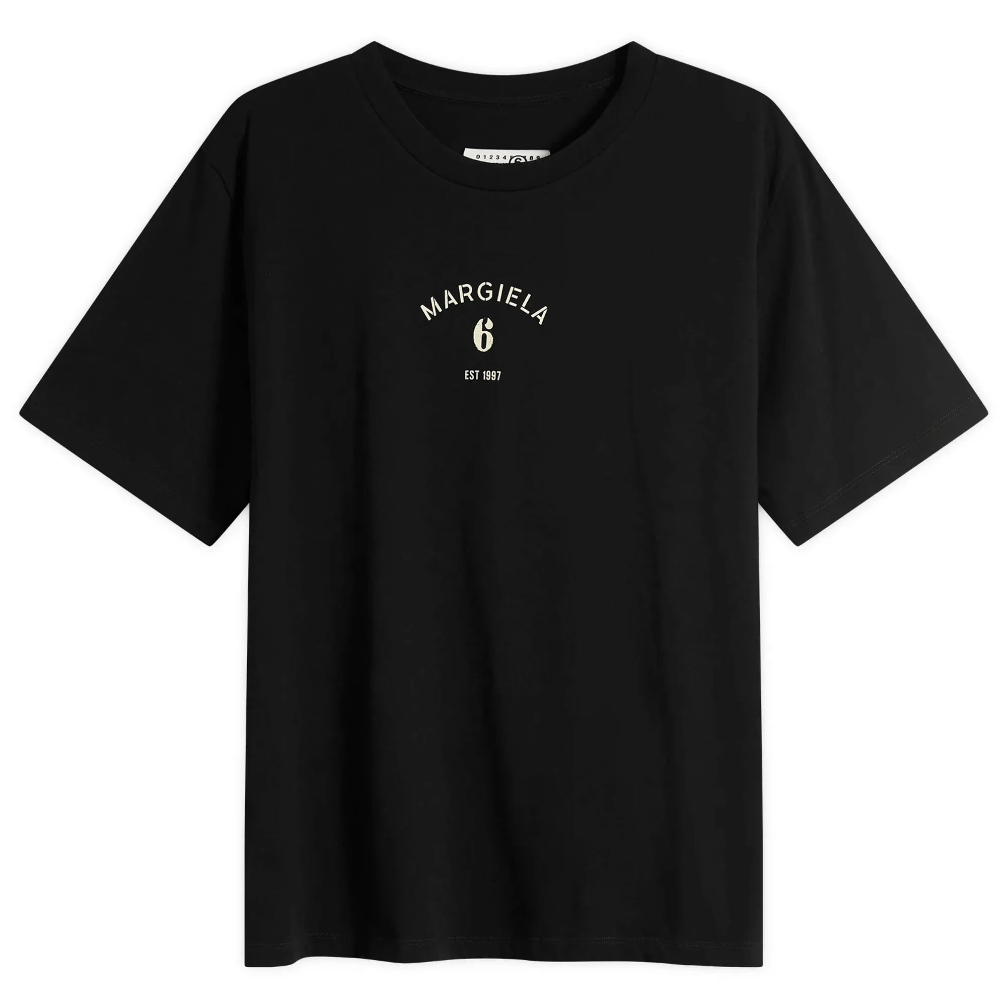 MM6 Maison Margiela Men's Margiela 6 Printed T-Shirt Black