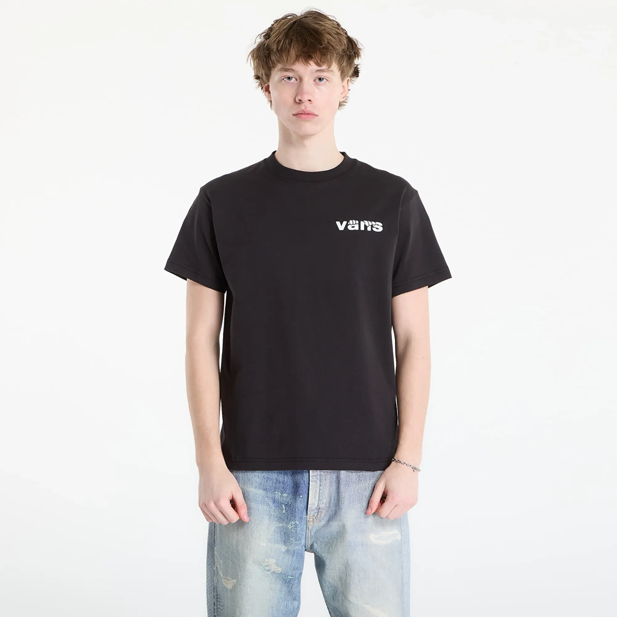 T-Shirt Vans Keyhole Classic Ss Tee Black M
